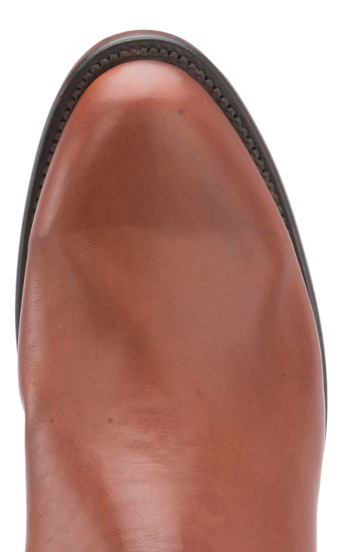 Lucchese Men's 1883 Cognac Burnished Ranch Hand Roper Boot - Image 1