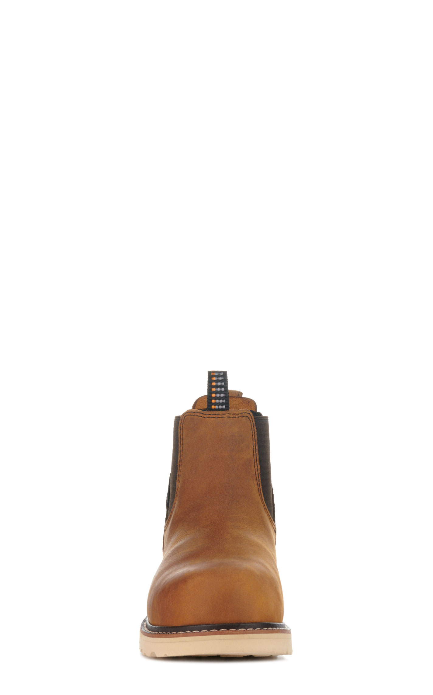 Ariat Women's Rebar Wedge Antique Brown Waterproof Round Composite Toe Chelsea Work Boot - Image 1