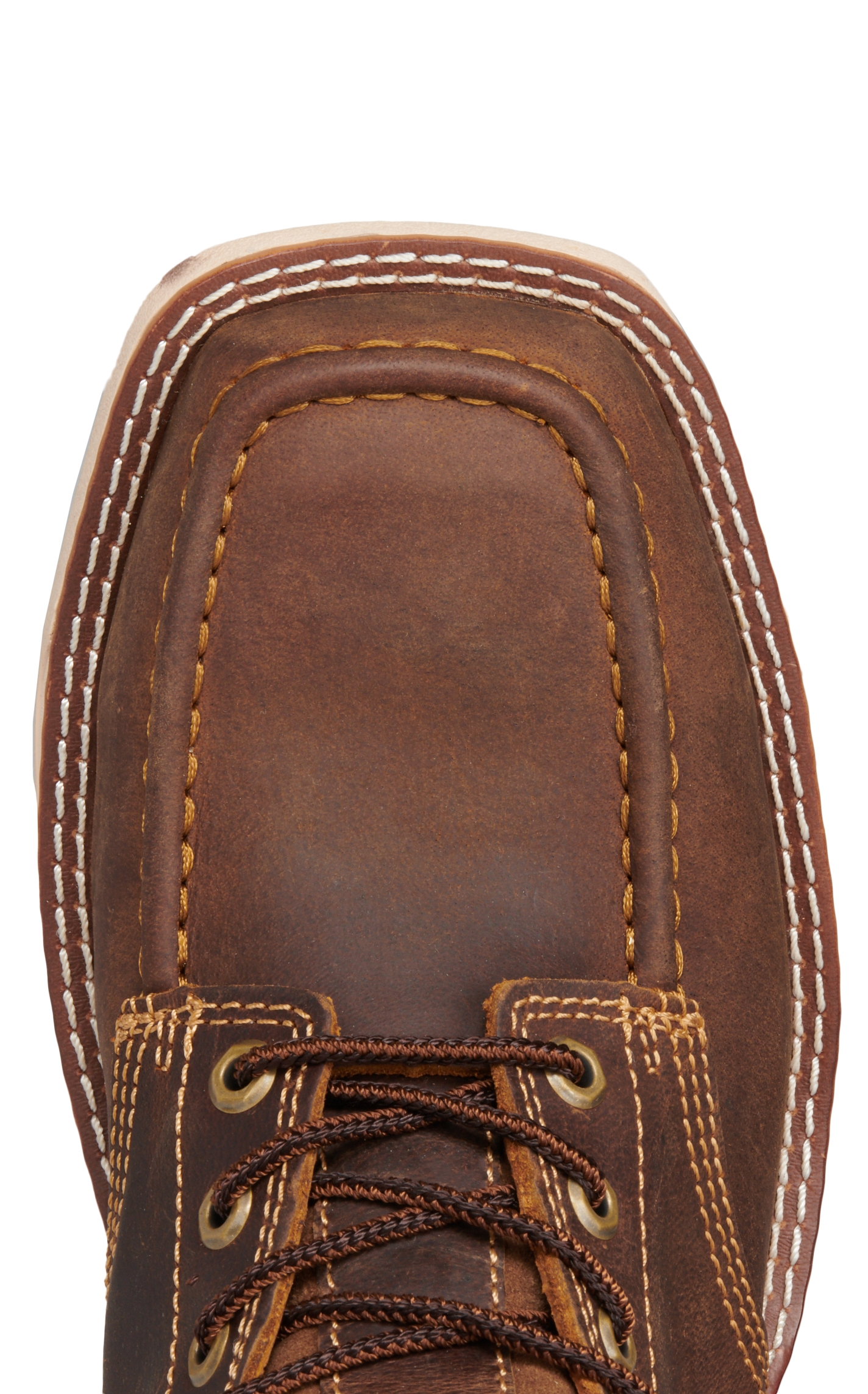 Double H Men's Brunel Sand Phantom Rider Wide Square Moc Toe Lace Up Shoe - Image 1