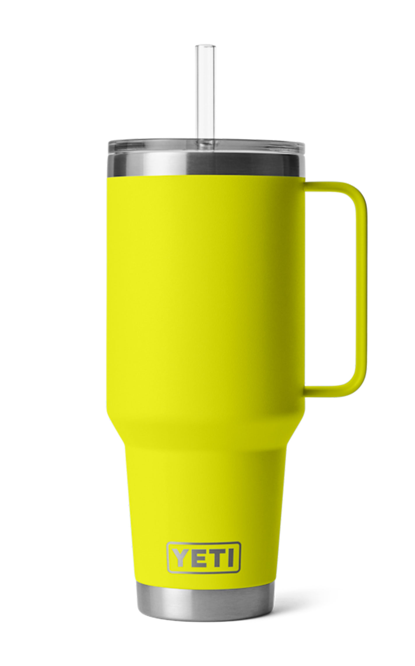 YETI Rambler Firefly Yellow 42 oz Straw Mug with Straw Lid - Image 1