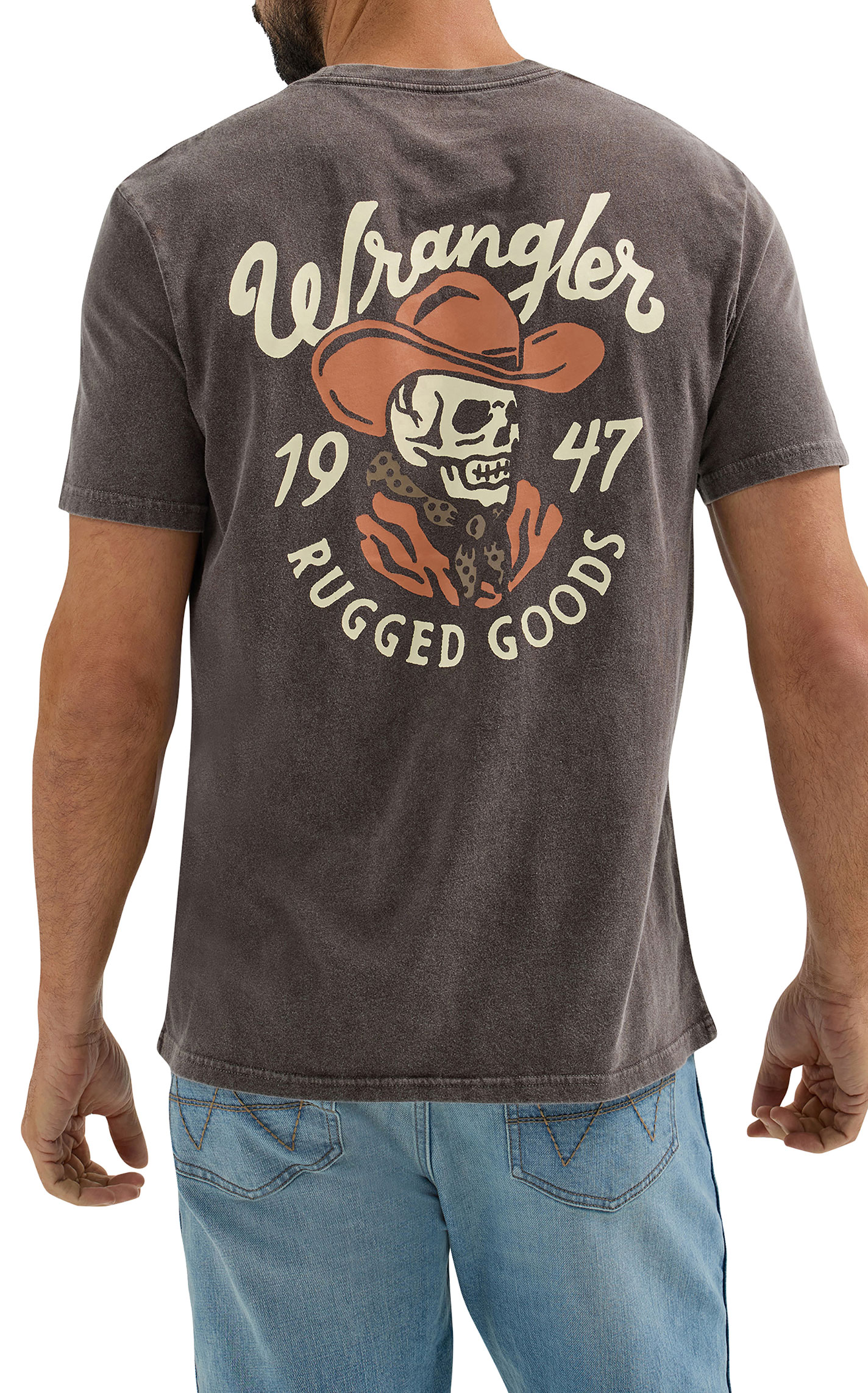 Wrangler Men's Washed Black Rugged Goods T-Shirt - Image 1