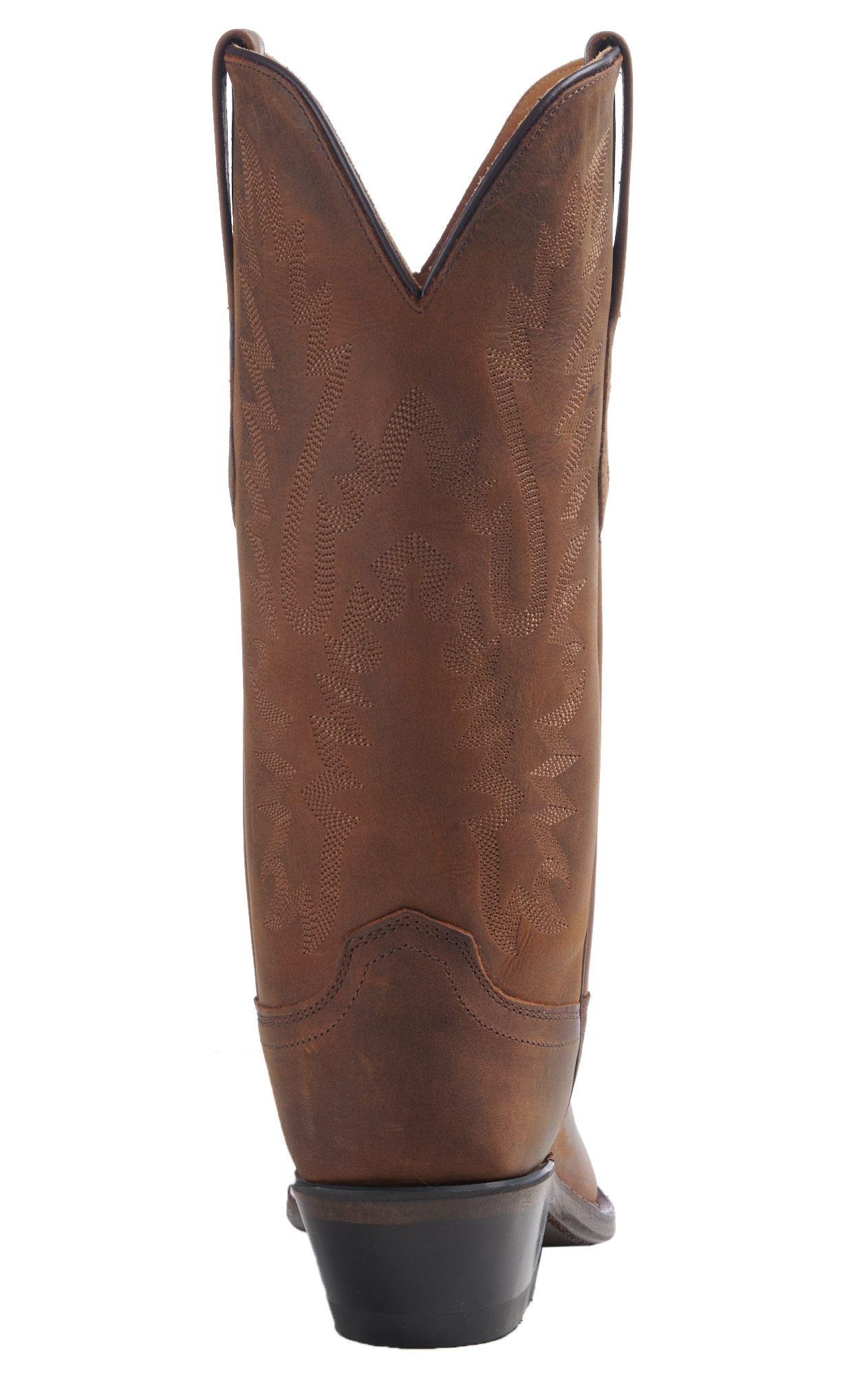 Old West Women's Distressed Brown Snip Toe Cowboy Boots - Image 1
