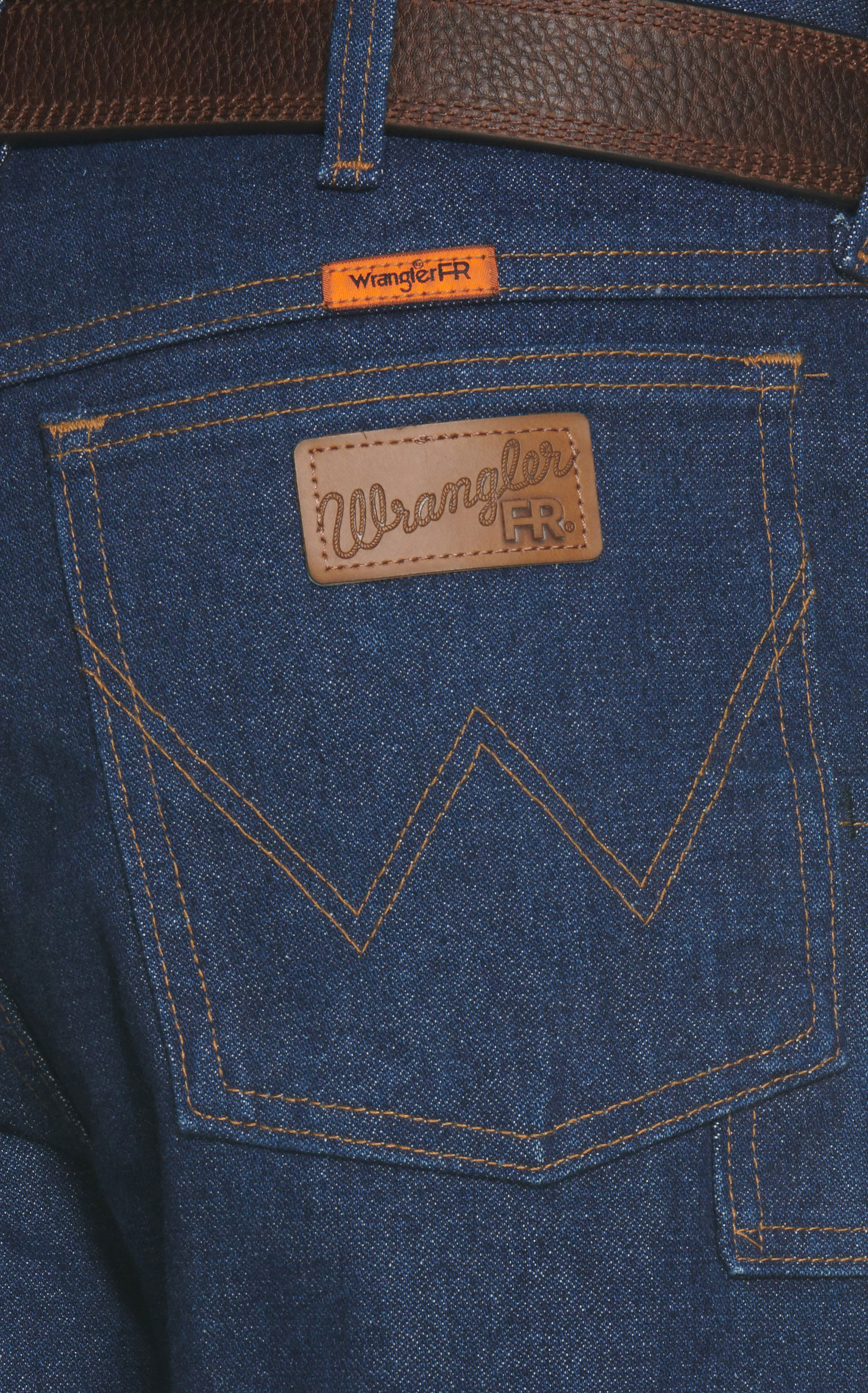 Wrangler Men's Prewashed Relaxed Fit FR Work Jeans - Image 1