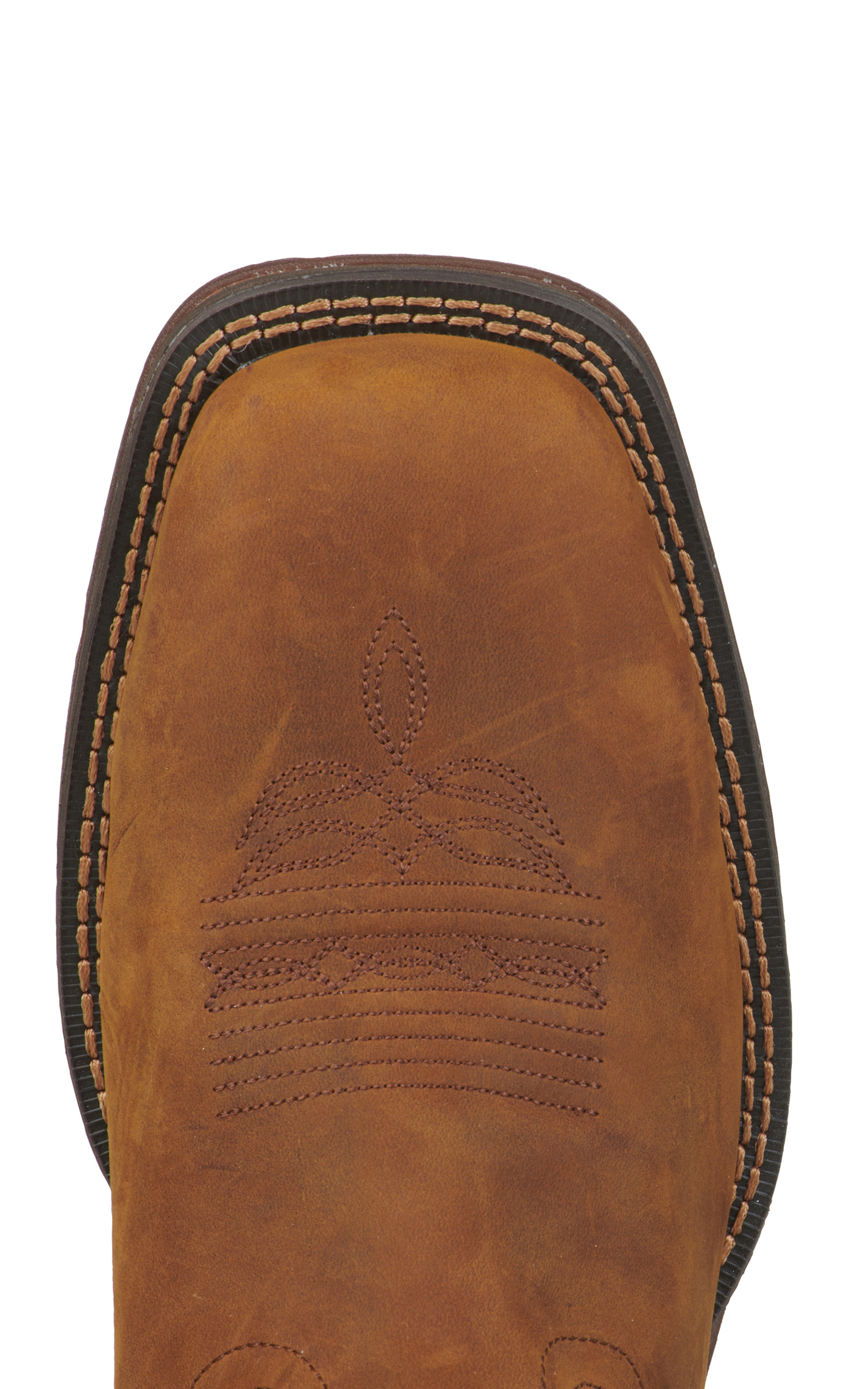 Durango Men's Rebel Russet Brown Square Toe Cowboy Boot - Image 1