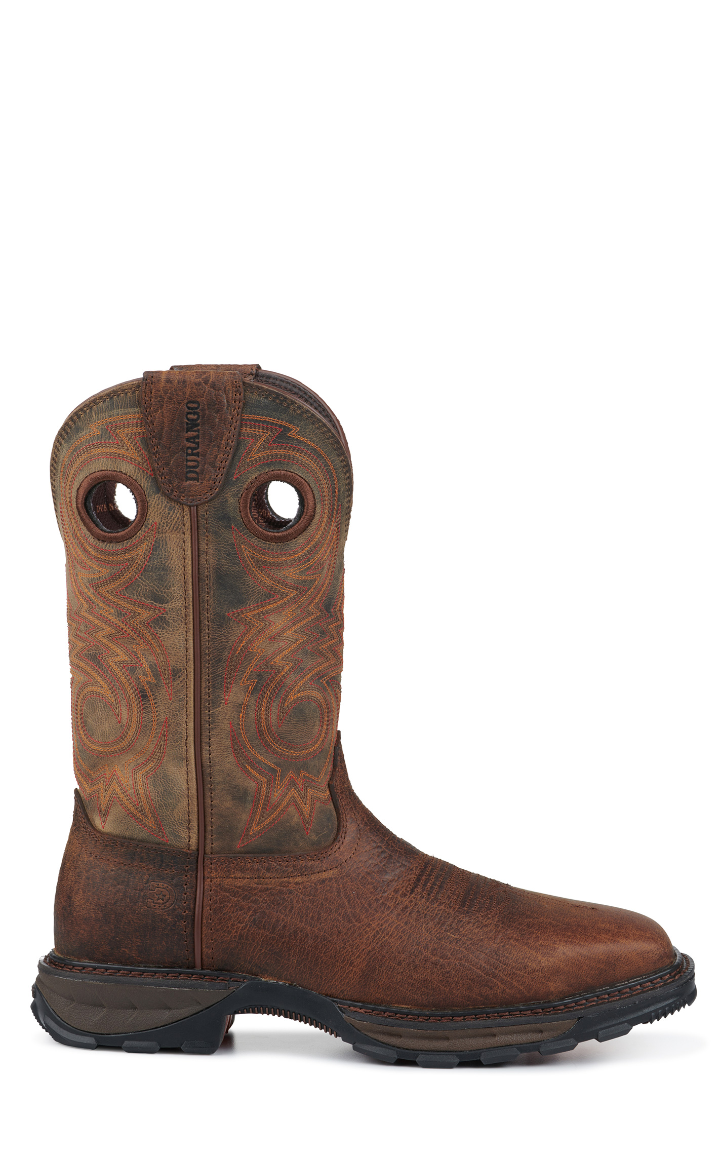 Durango Men's Maverick XP Cognac Brown Square Steel Toe Work Boots - Image 1