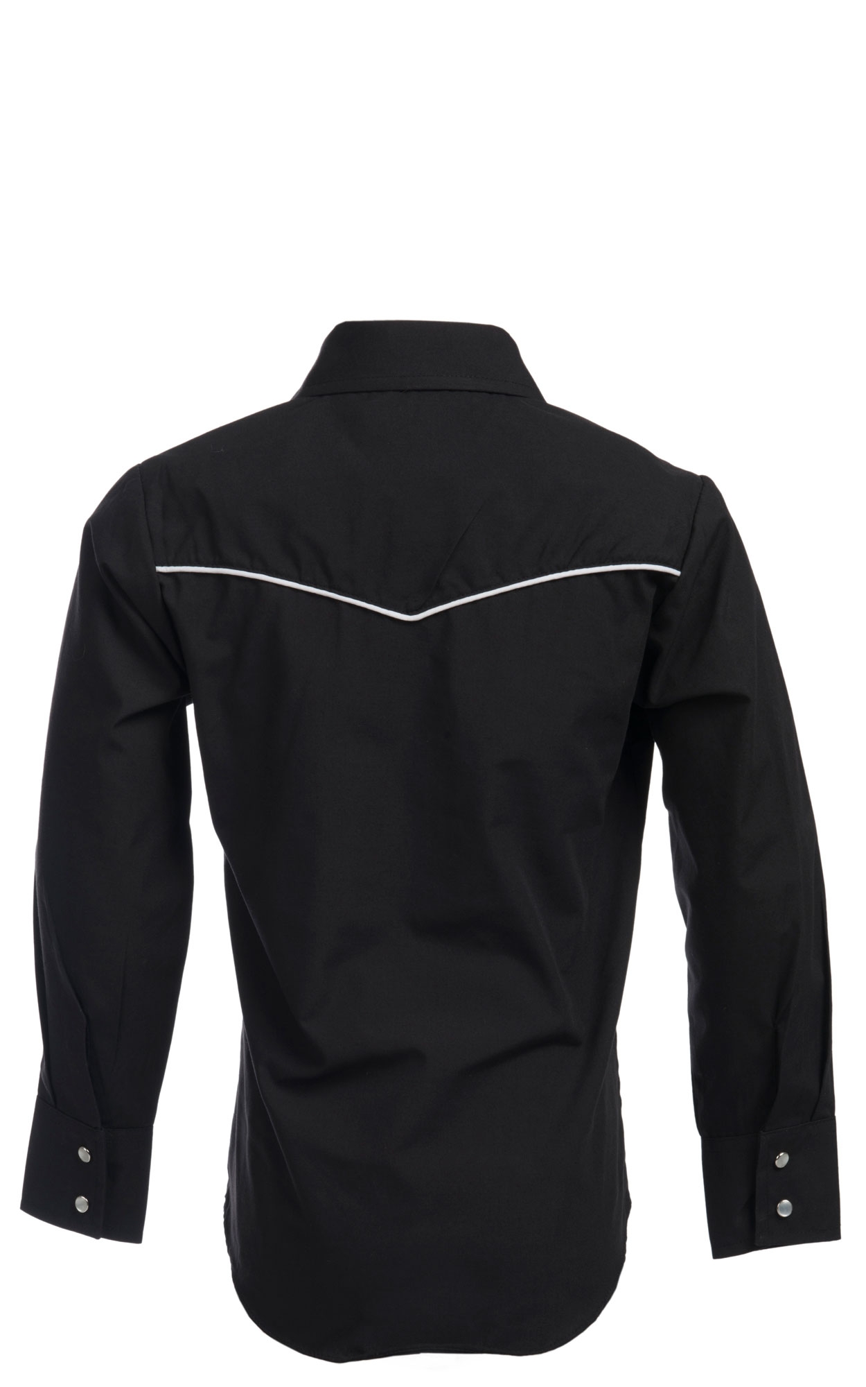 Ely Cattleman Boys' Black Long Sleeve Western Shirt - Image 1