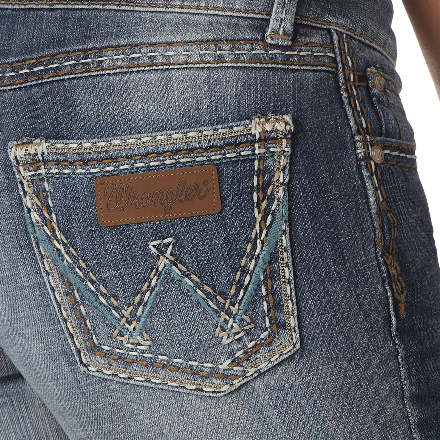 Wrangler Retro Sadie Women's Dark Wash Low Rise Boot Cut Jeans - Image 1