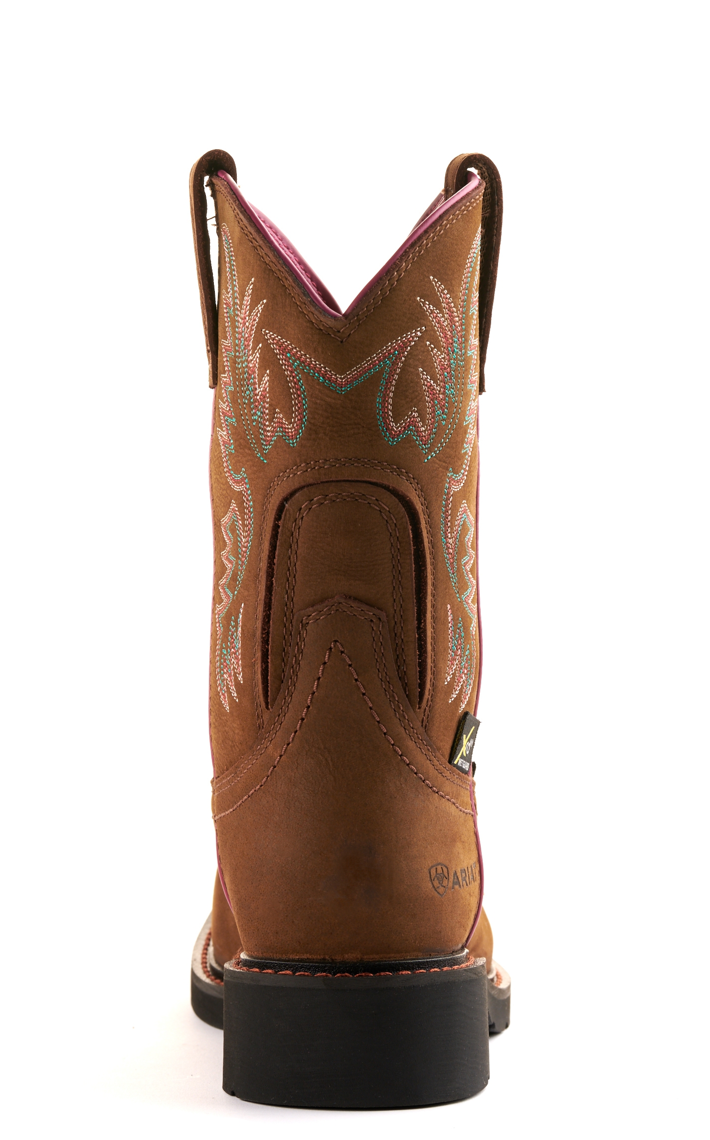Ariat Women's Krista Dark Brown Met Guard Wide Square Steel Toe Work Boots - Image 1