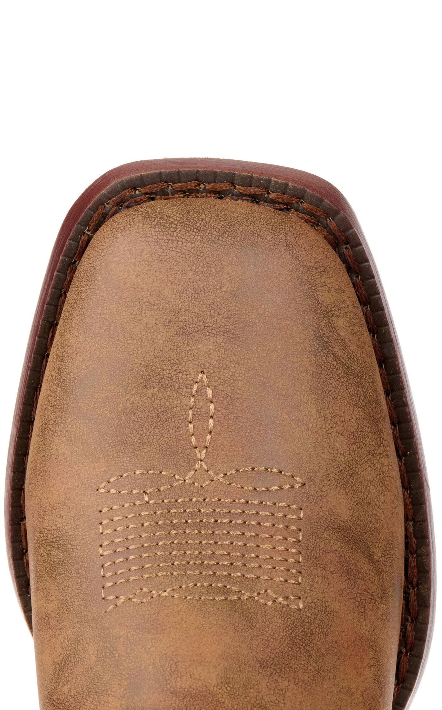 Roper Girls' Youth Ainsley Tan and Pink Square Toe Cowboy Boots - Image 1