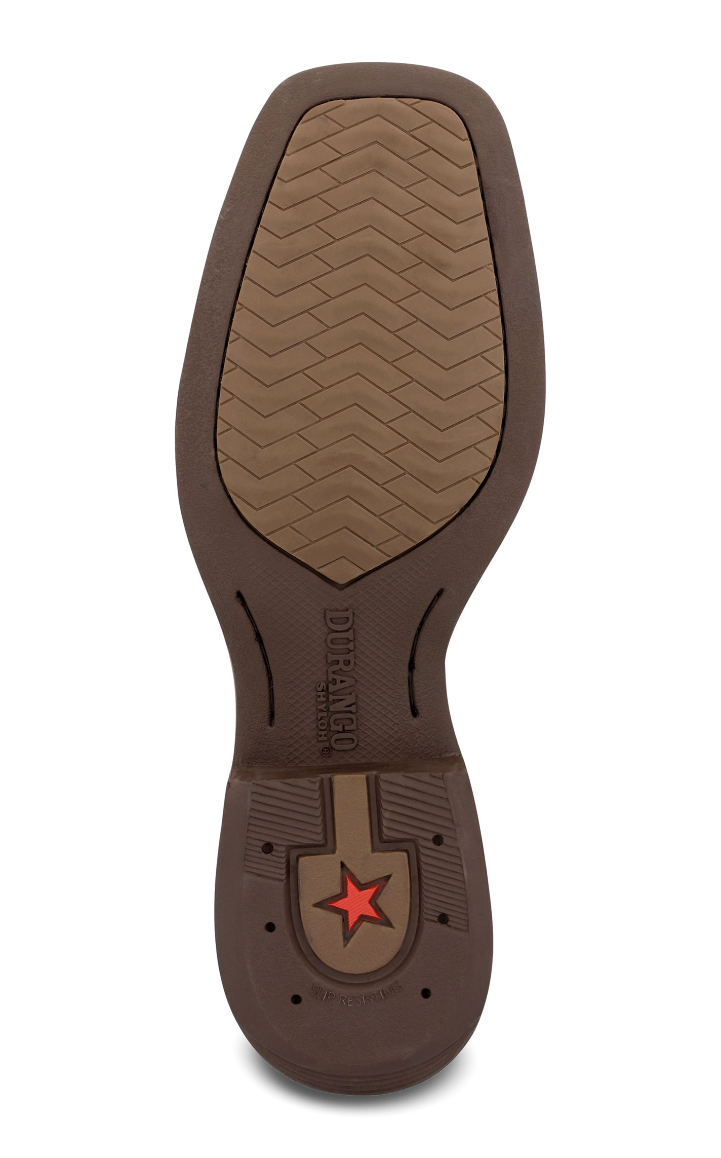 Durango Men's Shyloh Saddie Brown Wide Square Toe Cowboy Boots - Image 1