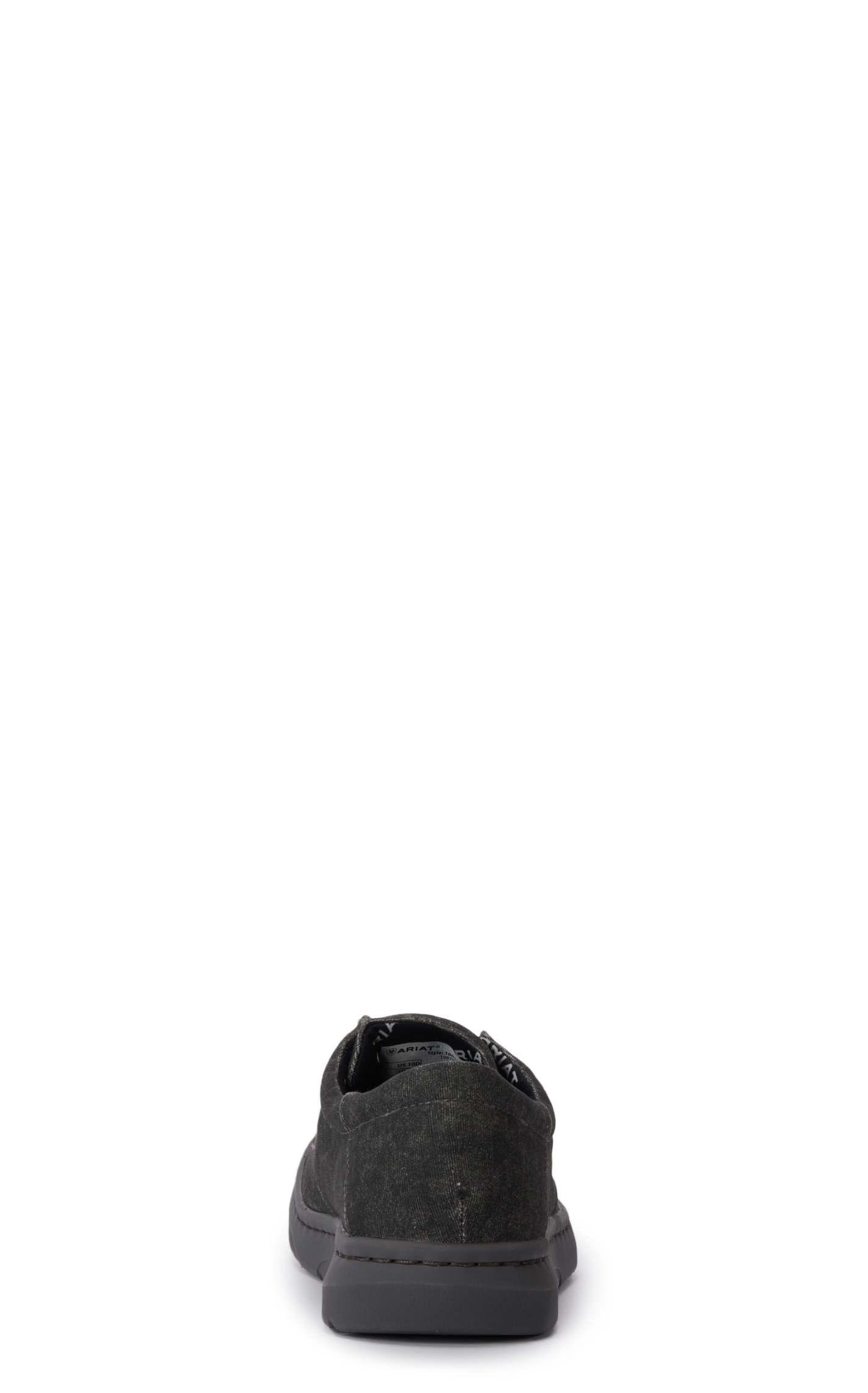 Ariat Men's Hilo Charcoal Canvas Moc Toe Lace Up Casual Shoe - Image 1
