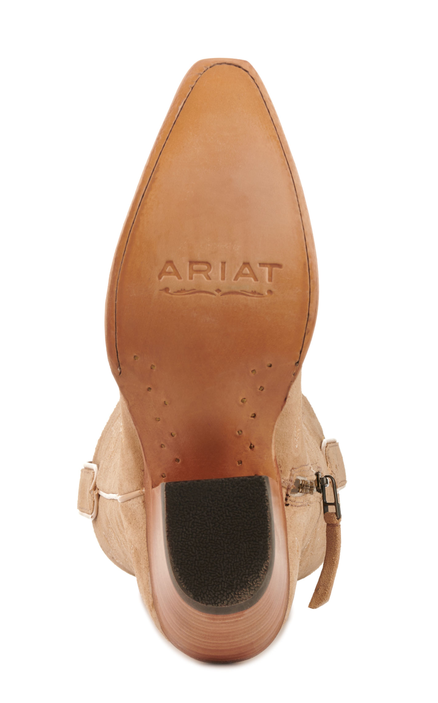 Ariat Women's Casanova Truly Taupe Suede Snip Toe Tall Cowboy Boots - Image 1