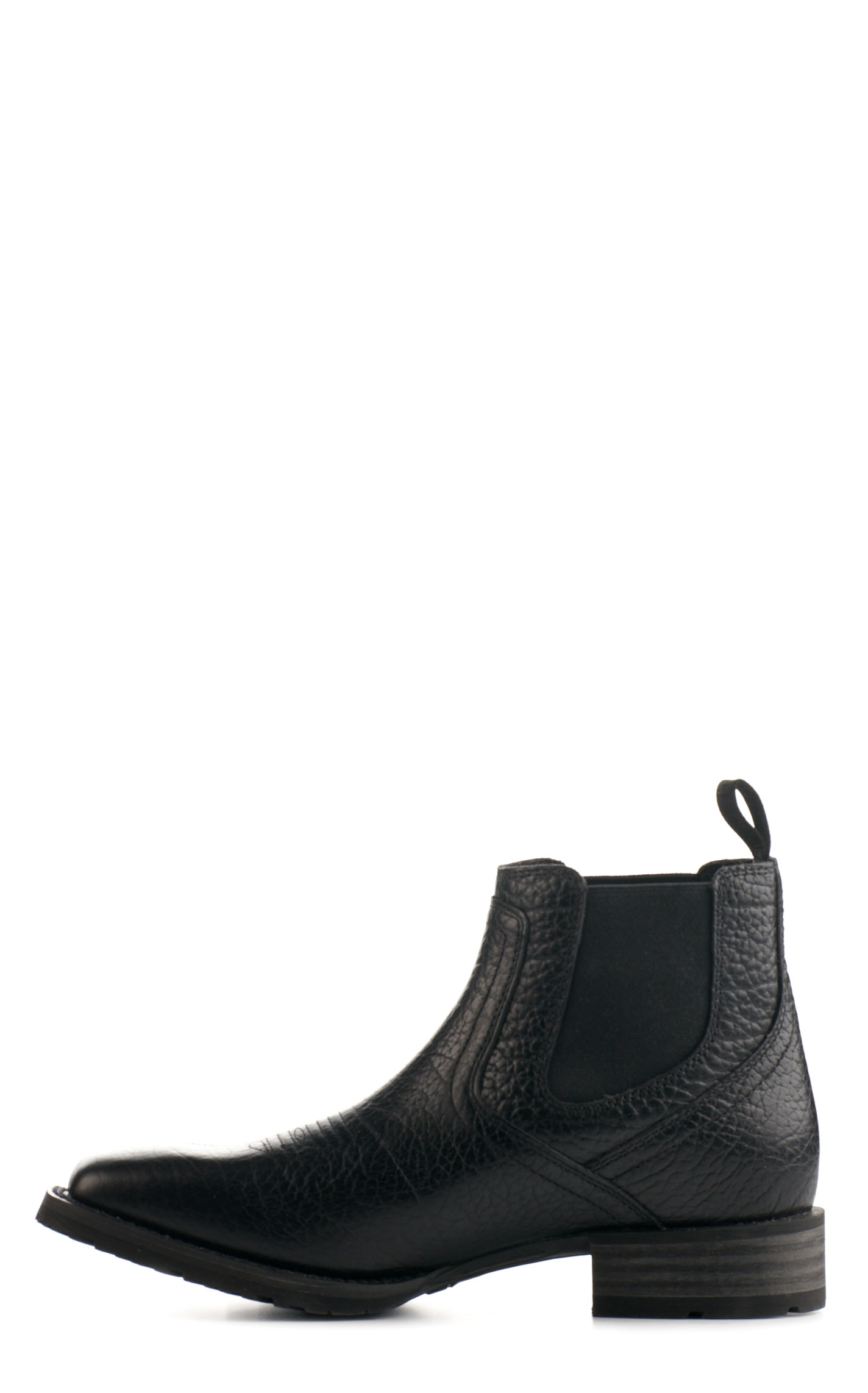 Ariat Men's Hybrid Low Boy Black Chelsea Wide Square Toe Cowboy Boot - Image 1
