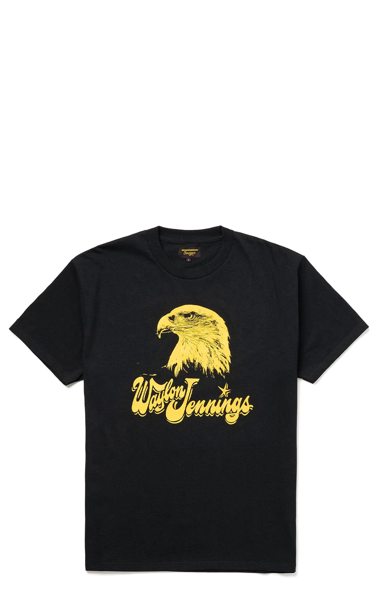 Seager X Wayon Jennings Men's Black Eagle Graphic T-Shirt  - Image 1