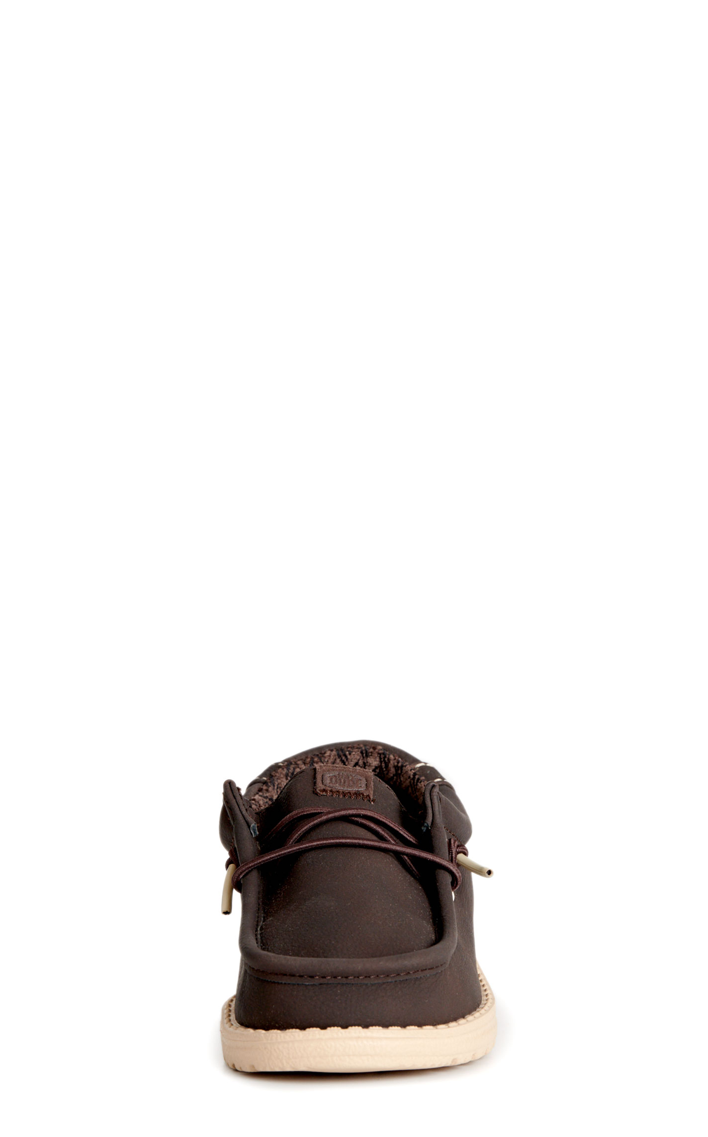 Hey Dude Boy's Wally Brown Lace Moc Toe Casual Shoes - Image 1