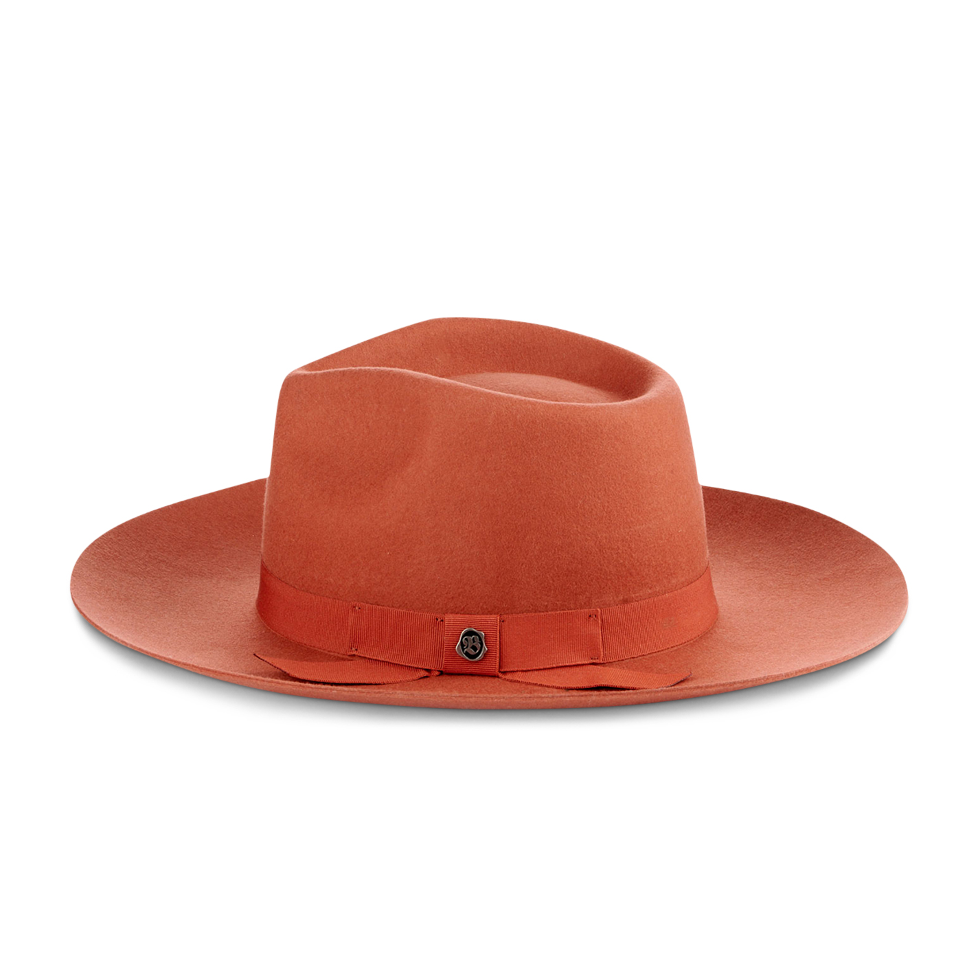 Dorfman Pacific Women's Rust Pinched Front Wool Hat - Image 1