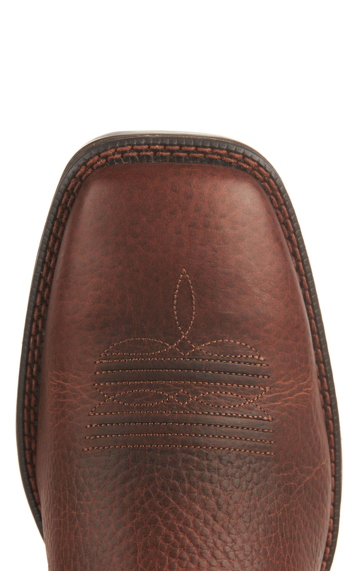Ariat Men's Ridgeback Rambler Oiled Brown Wide Square Toe Cowboy Boots - Image 1