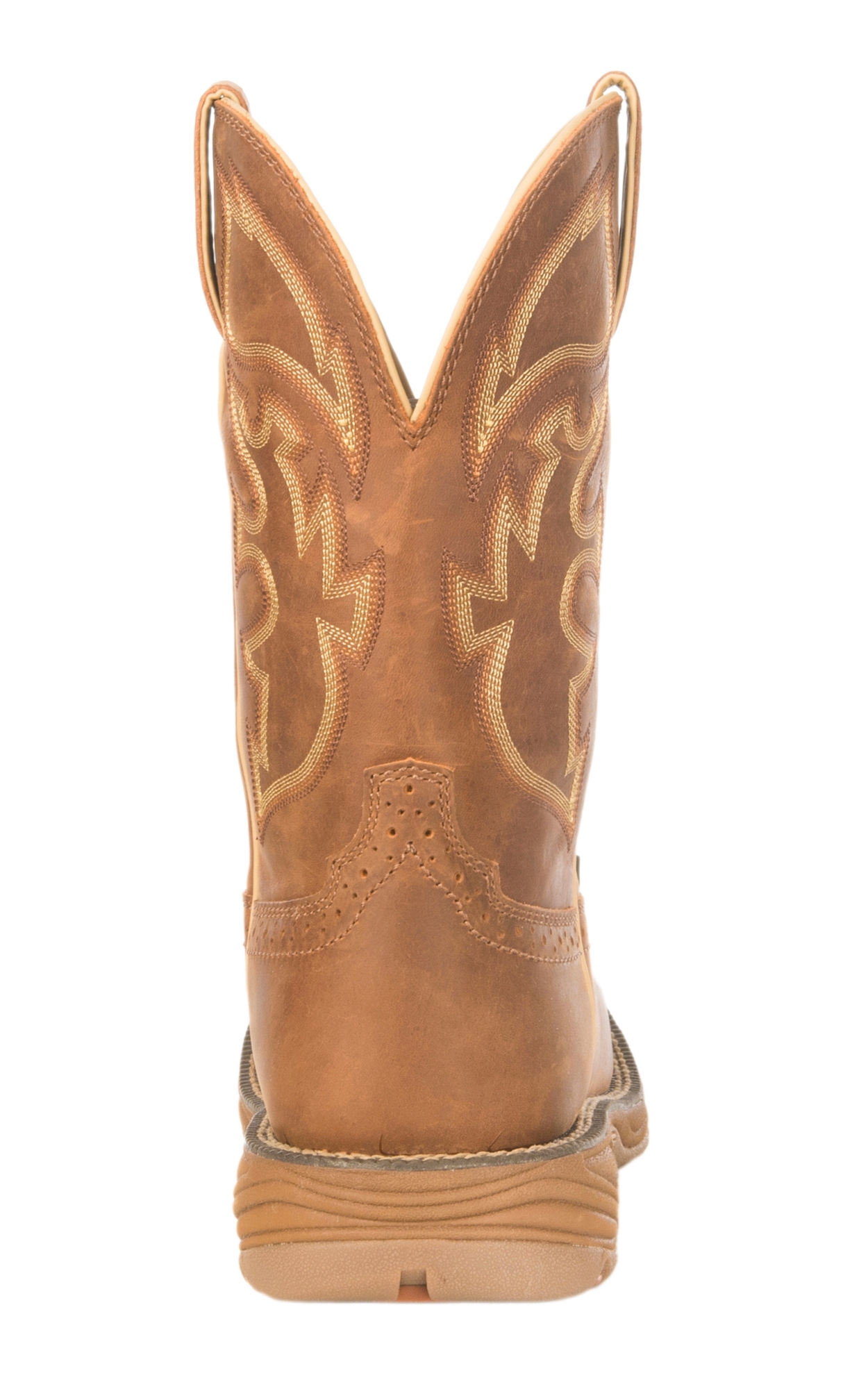 Justin Men's Rush Stampede Rustic Tan Waterproof Square Steel Toe Work Boot - Image 1