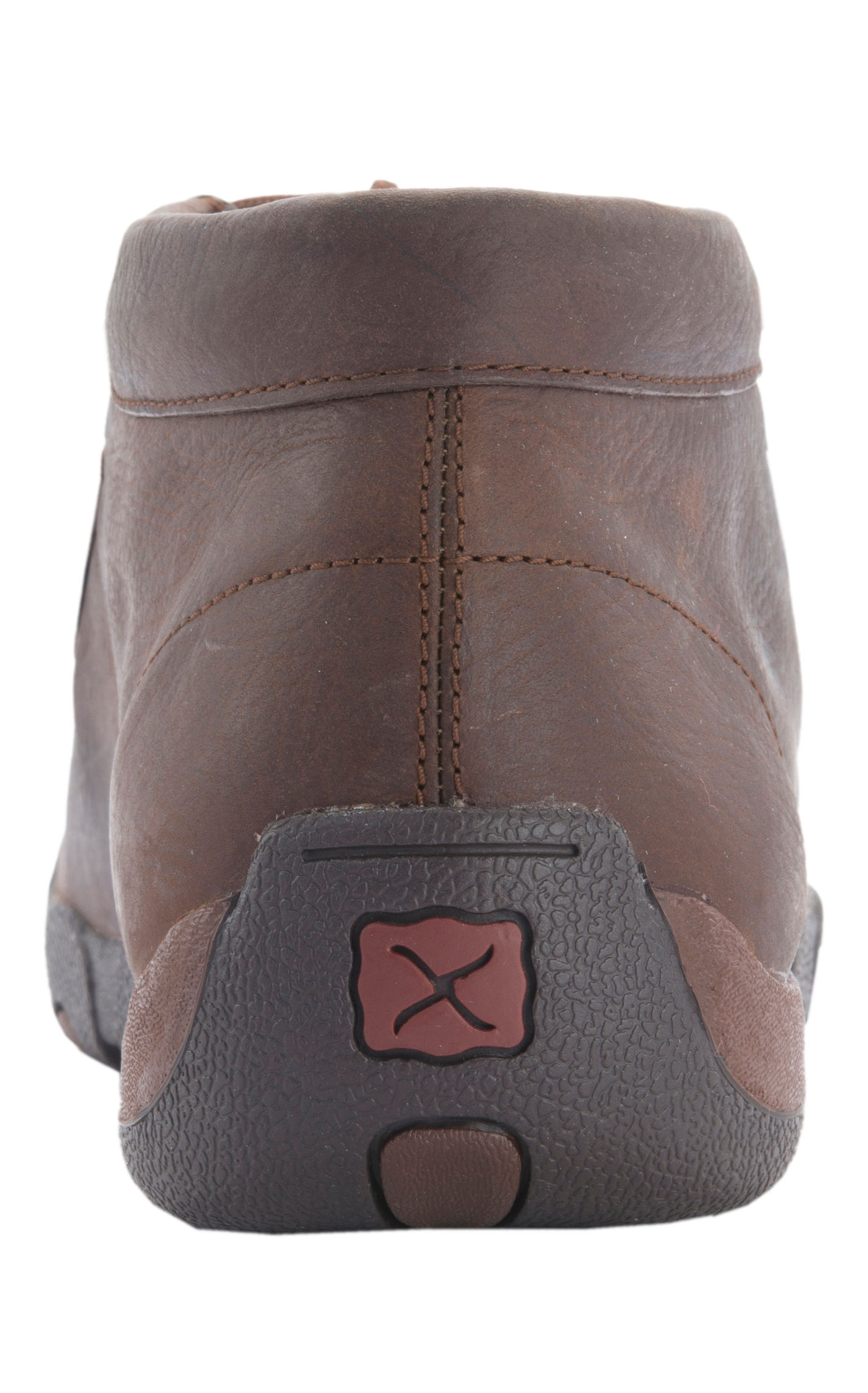 Twisted X Men's Copper Brown Driving Moccasin Lace Up Casual Shoes - Image 1