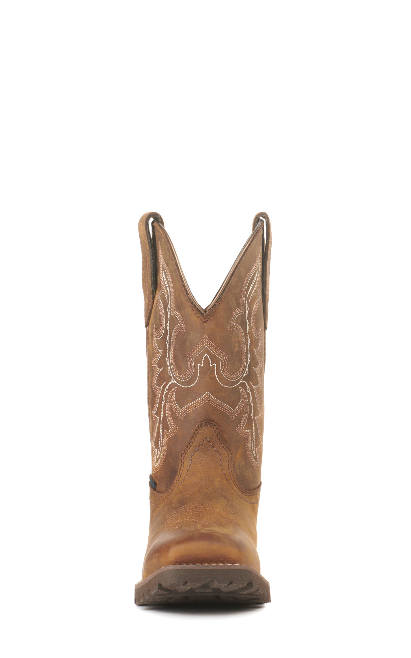 Ariat Women's Unbridled Rancher Oily Distressed Brown Waterproof Wide Square Toe Cowboy Boots - Image 1