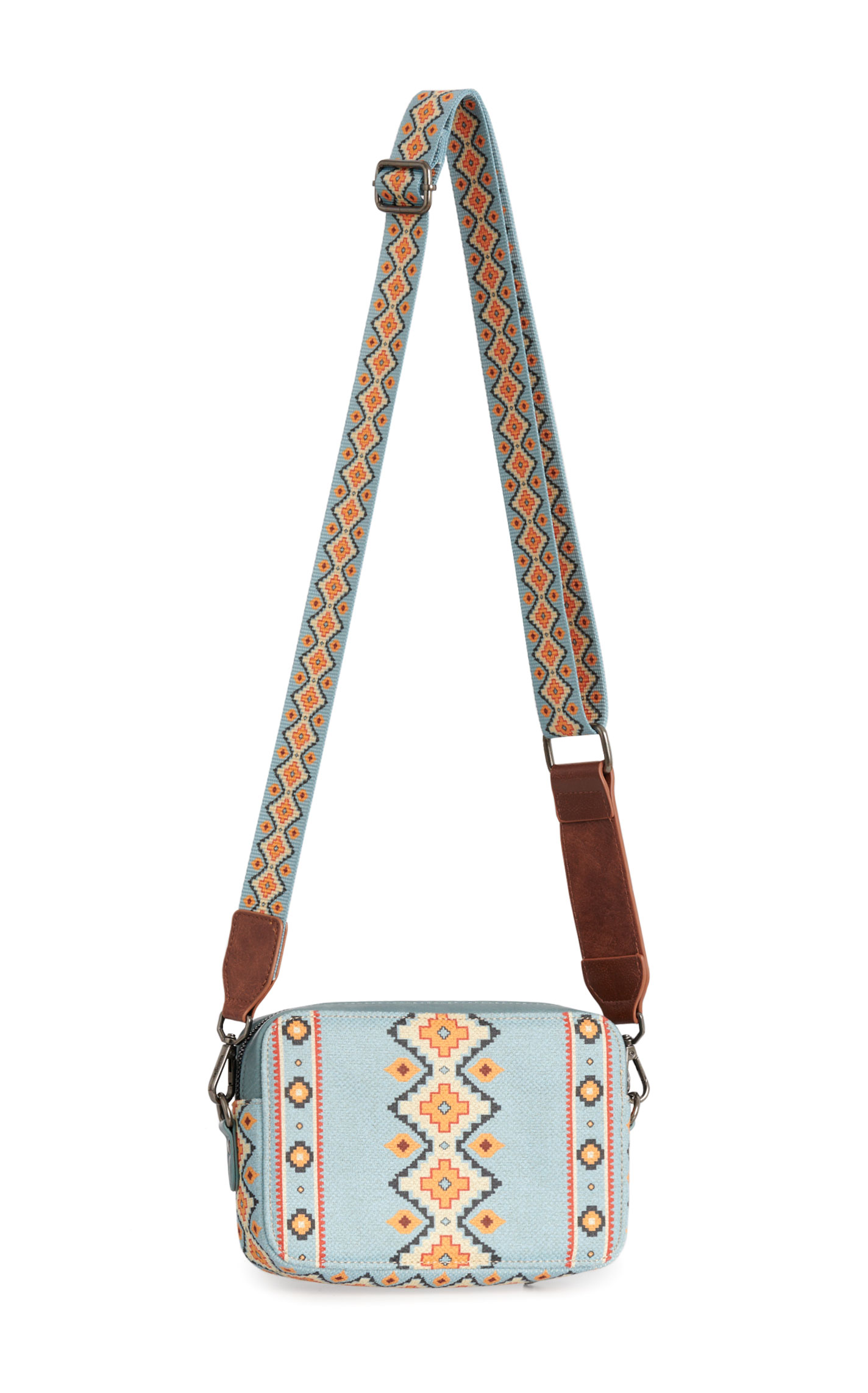 Wrangler Morning Sun & Sky Aztec Crossbody Camera Style Bag - Image 1