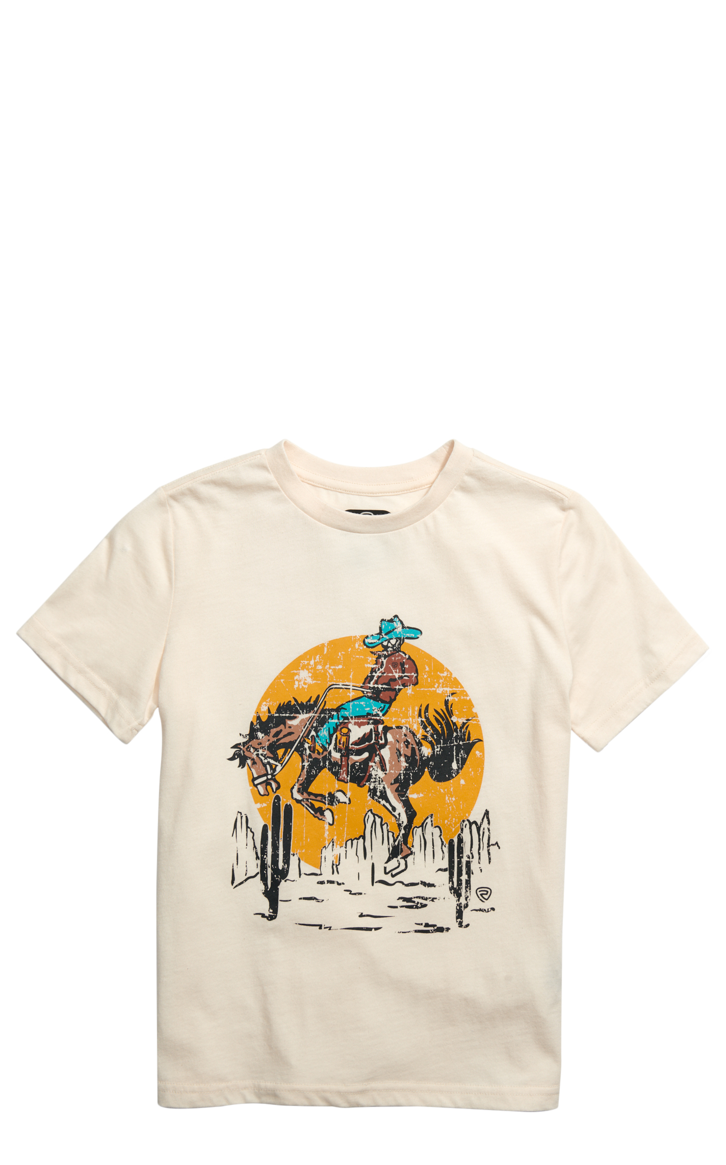 Rock & Roll Denim Boy's Bone Bronc & Rider Desert Graphic T-Shirt - Image 1