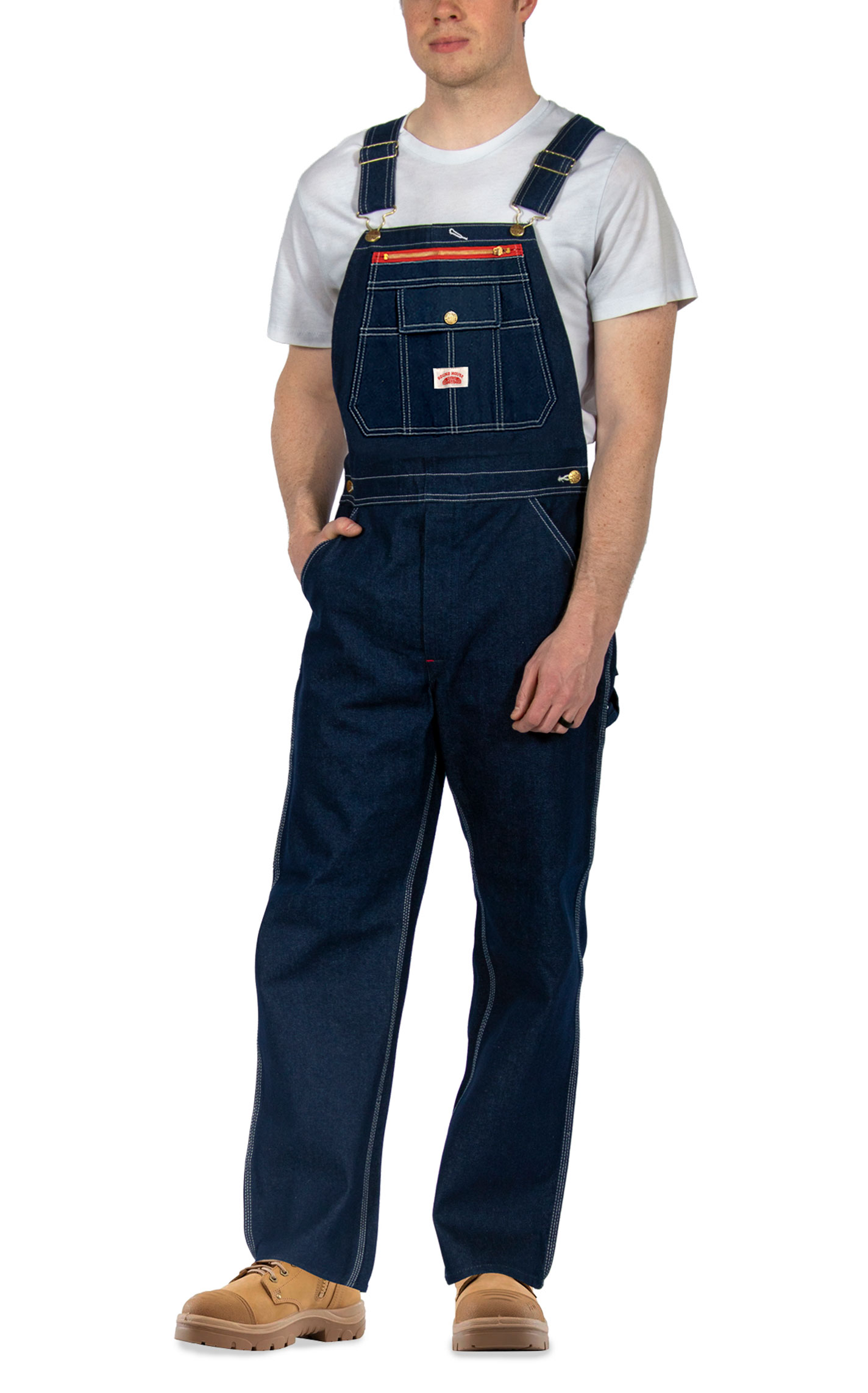 Round House Denim Bib Overalls - Image 1