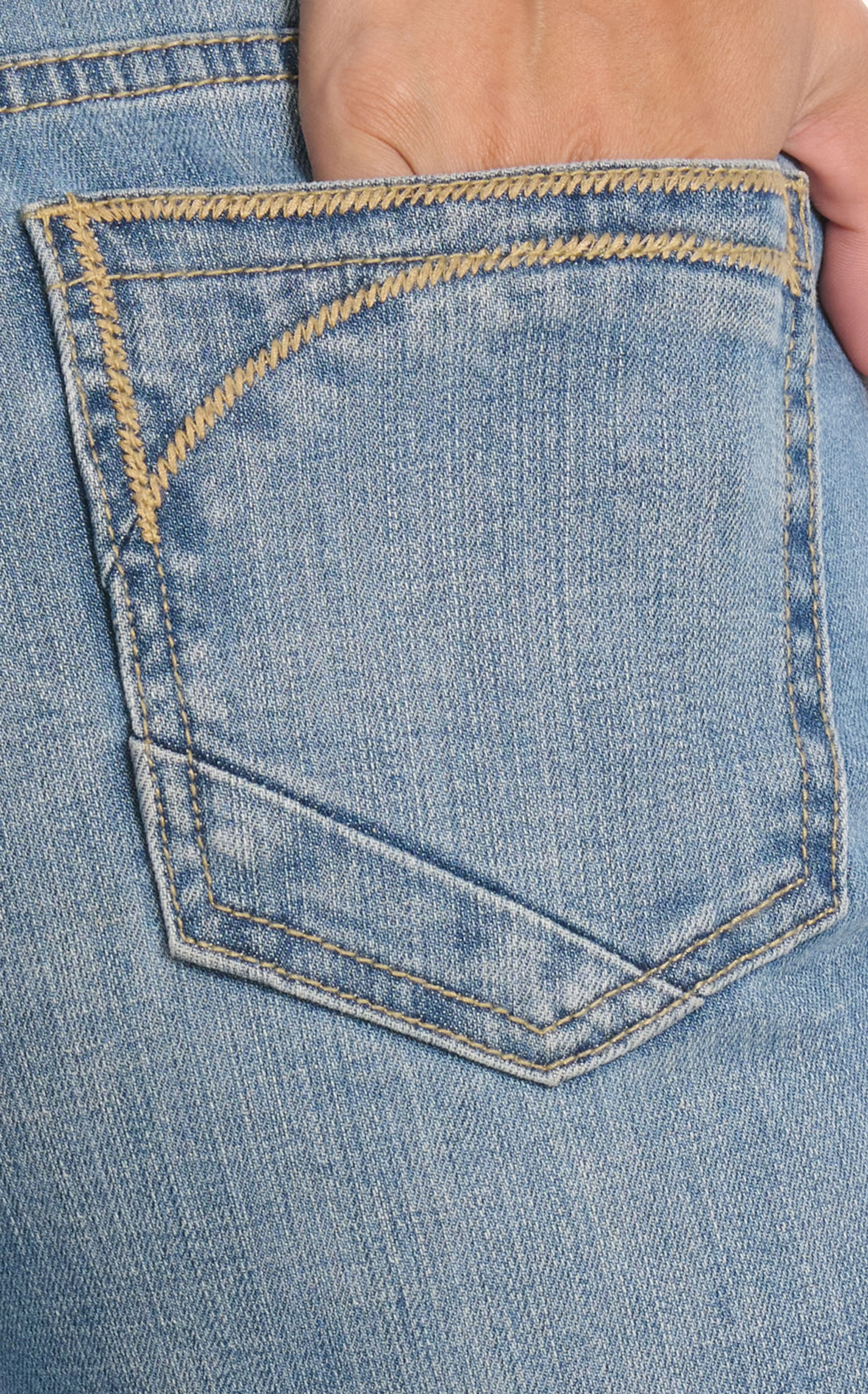 Stetson Women's Light Wash High Rise Wide Leg Jeans - Image 1