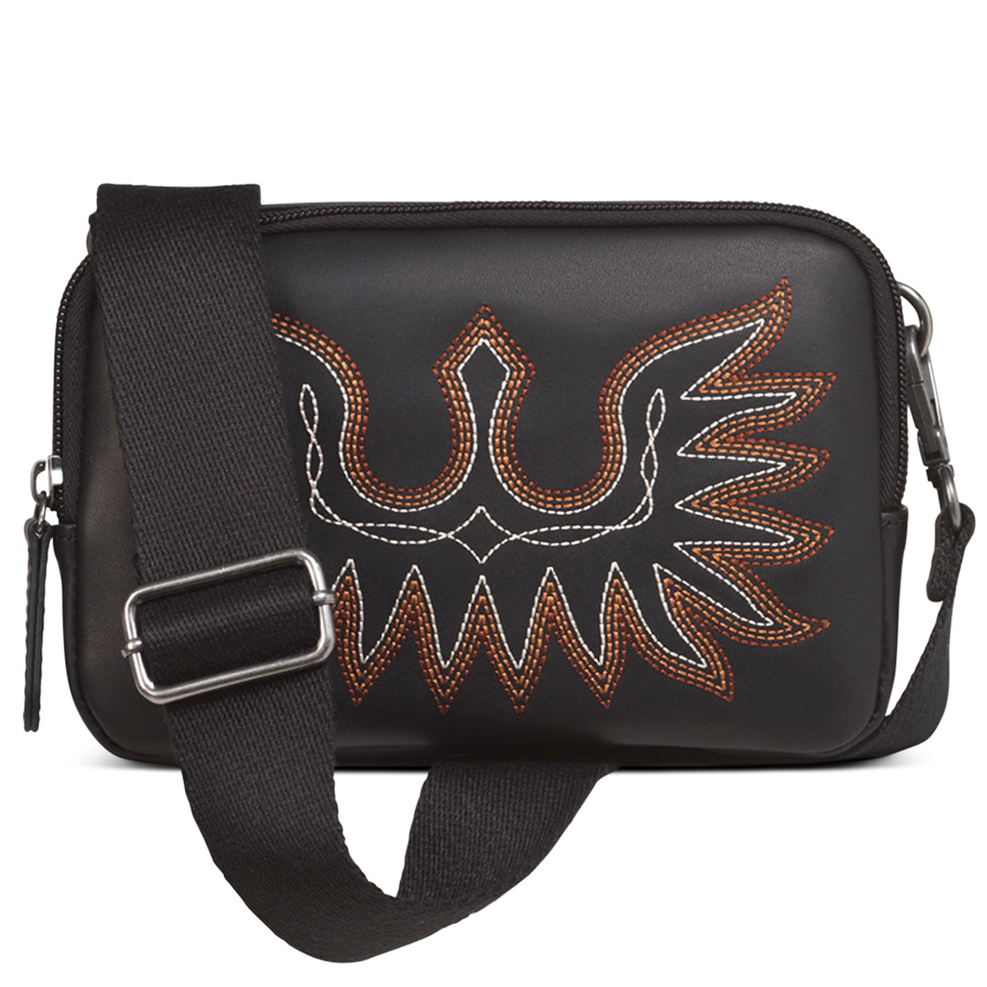 Ariat Casanova Black Phoenix Boot Stitch Hand Bag - Image 1
