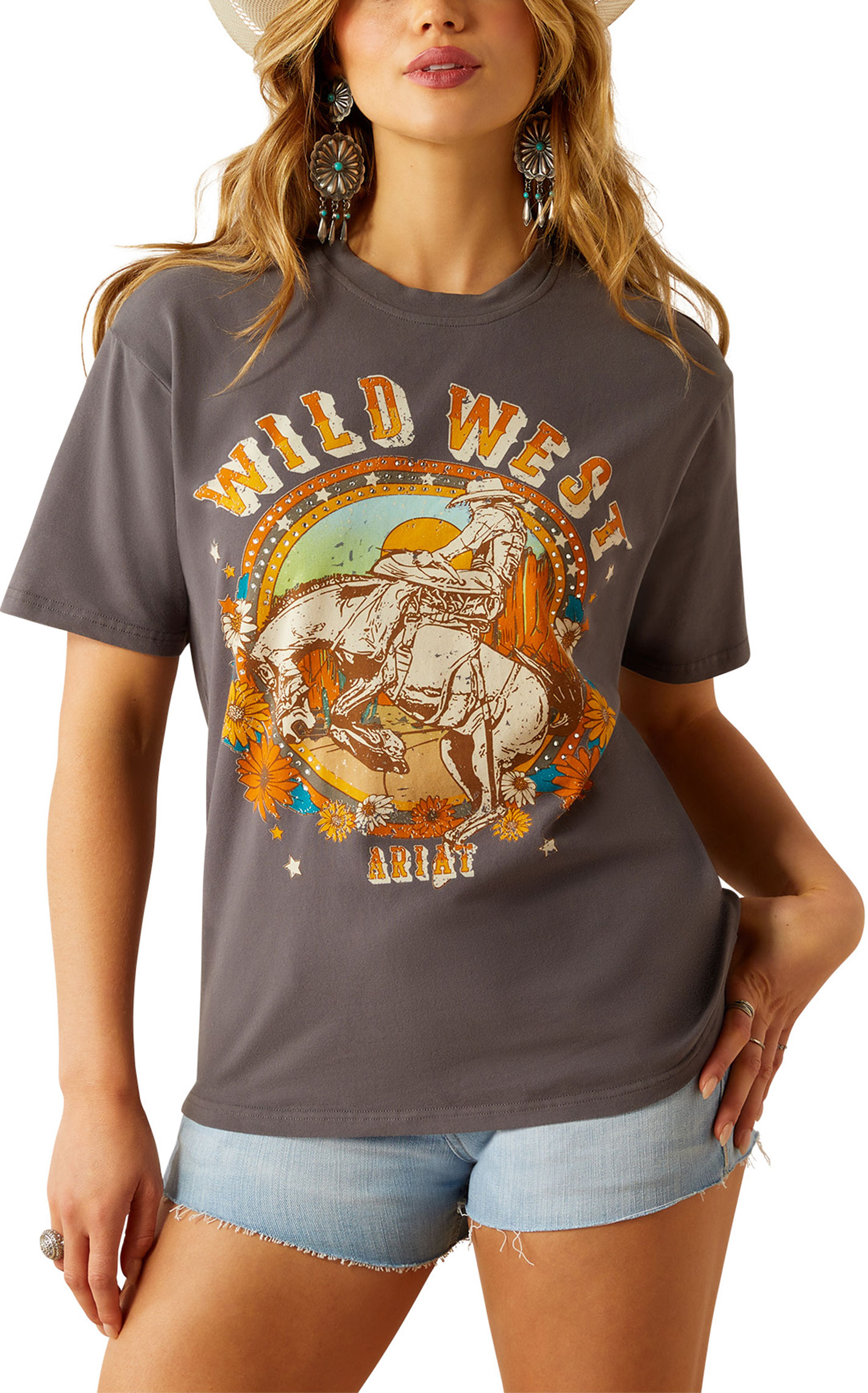 Ariat Women's Thunderstorm Retro Rodeo Graphic T-Shirt - Image 2