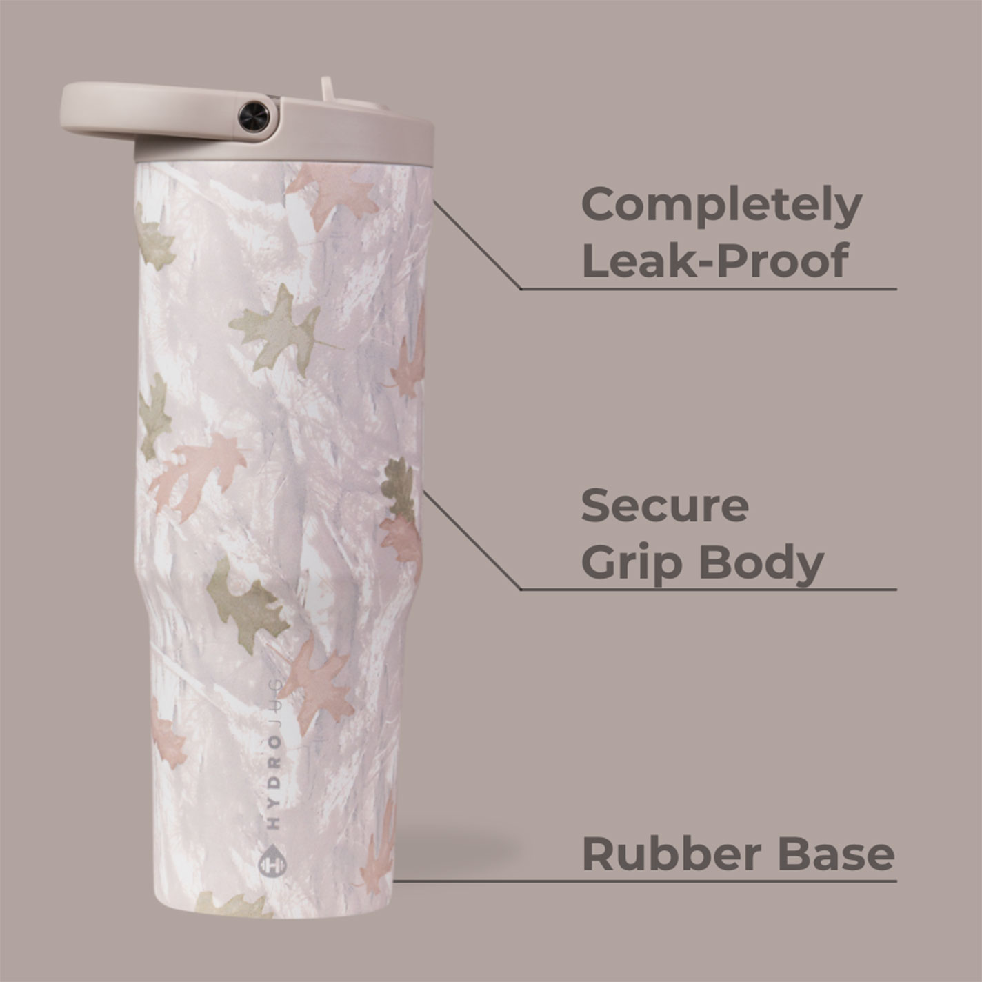 Hydrojug Muted Camo Print 40 oz Insulated Sport Bottle - Image 1
