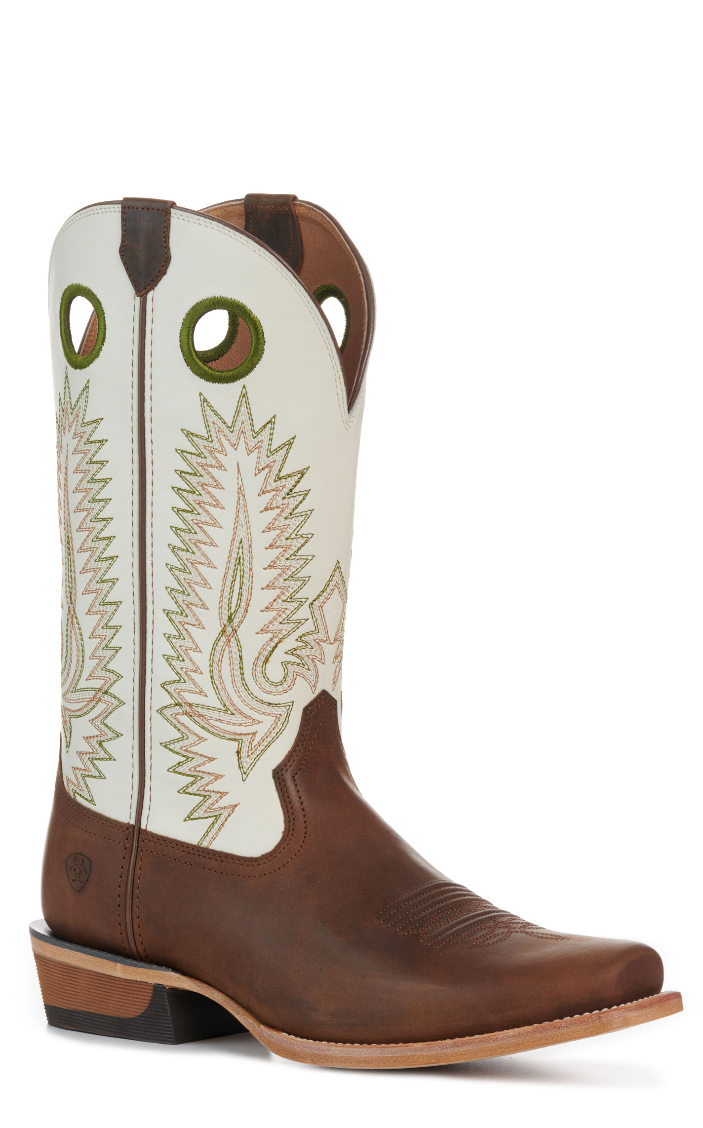Ariat Men's Hickory & Crema TekStep Narrow Cutter Toe Cowboy Boots - Image 1