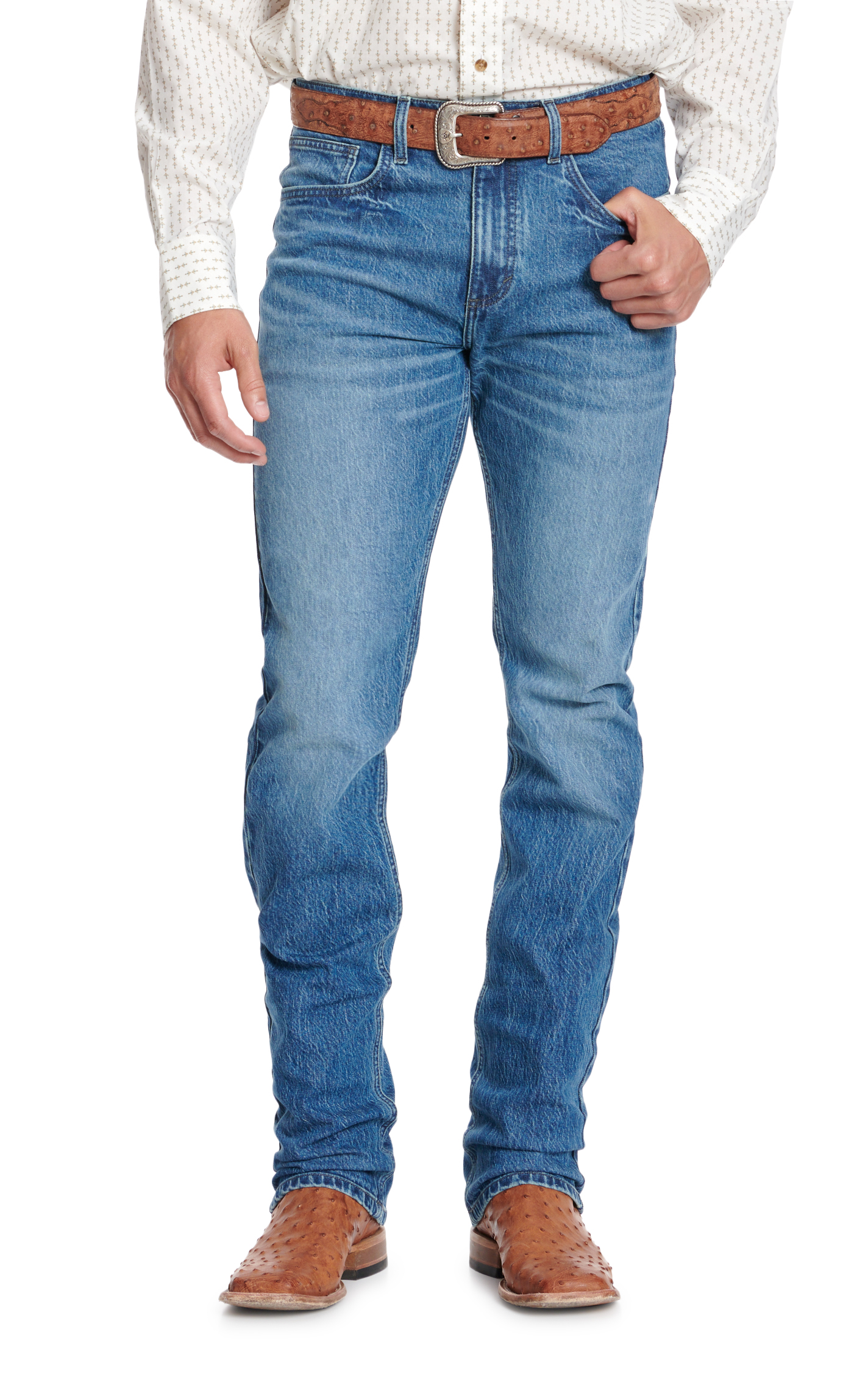 Wrangler 20X Men's 44 Warren Medium Wash Slim Straight Leg Jean - Image 1