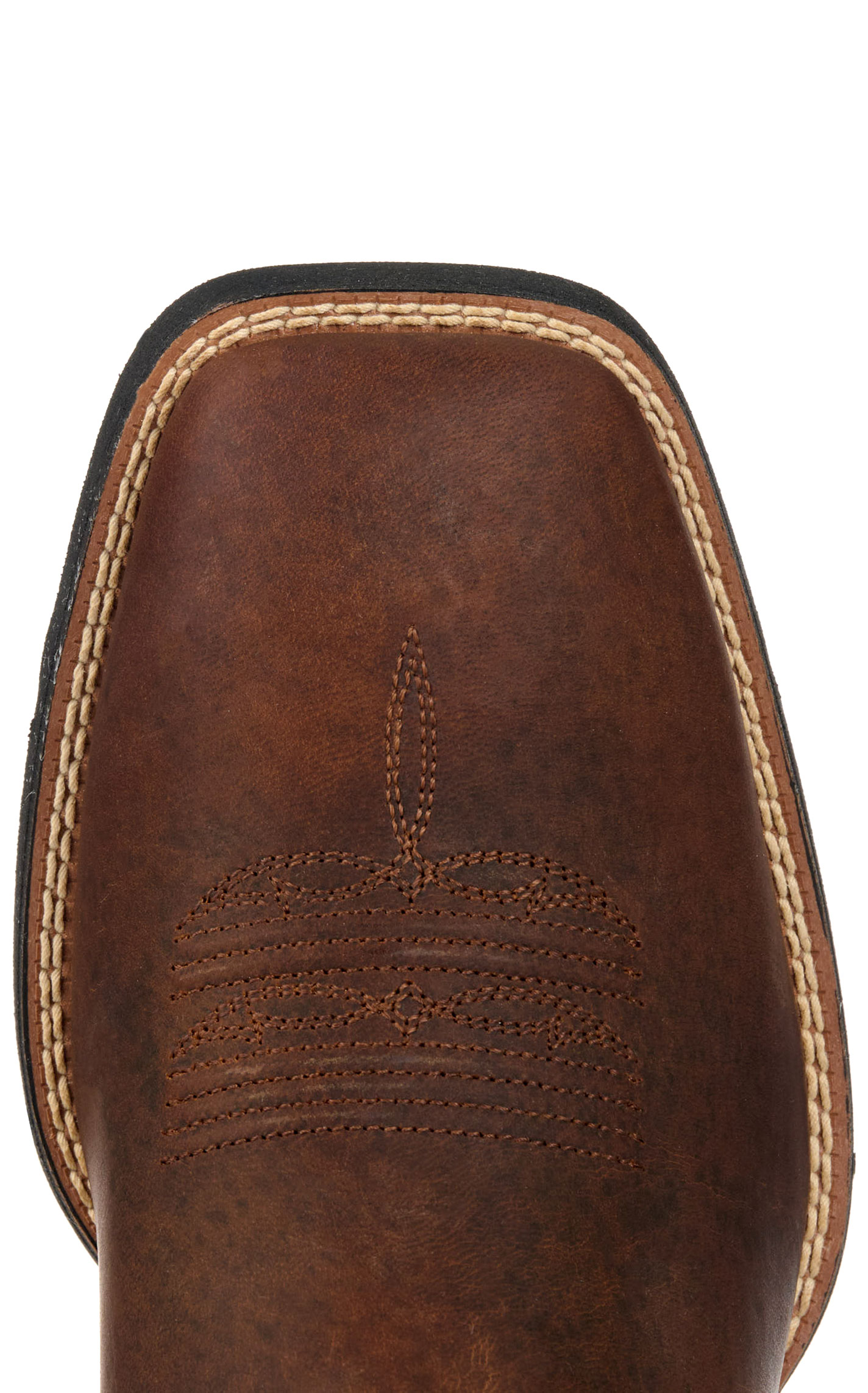 Ariat Men's Sport Rustler Brown & Black Wide Square Toe Cowboy Boots - Image 1