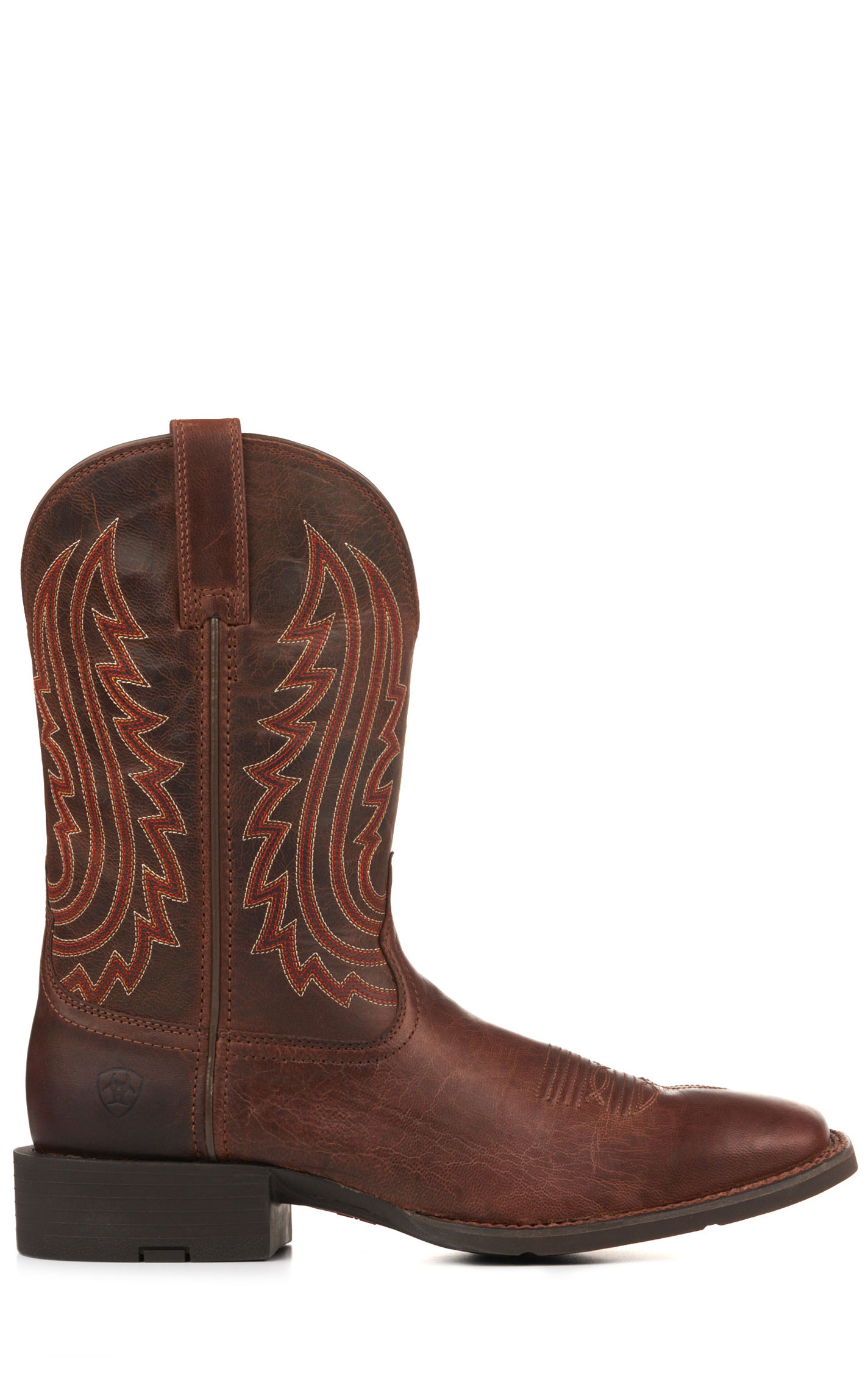 Ariat Men's Sport Big Country Almond Buff Wide Square Toe Cowboy Boots - Image 1