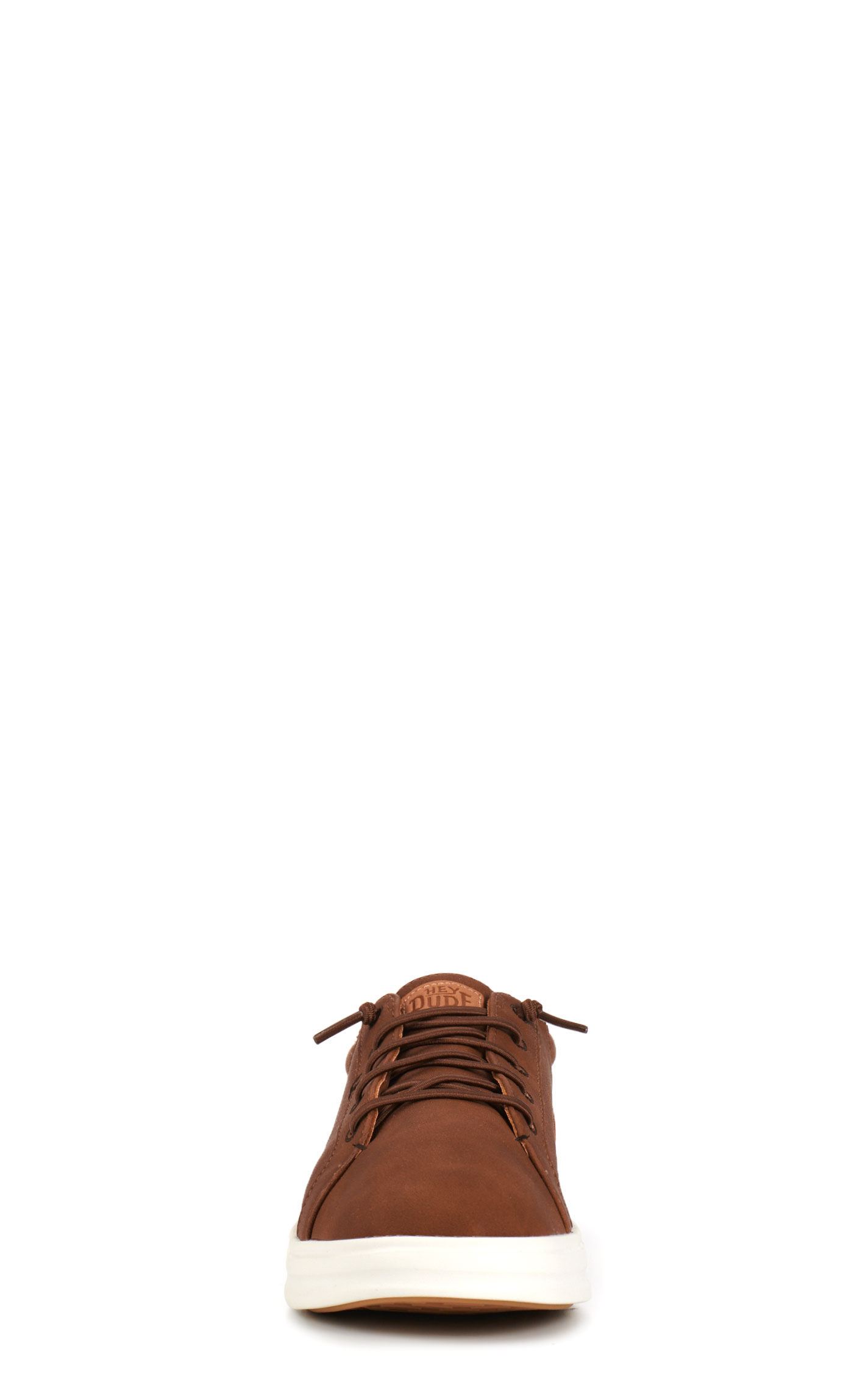 Hey Dude Men's Paul Cognac & White Round Toe Casual Shoes - Image 1