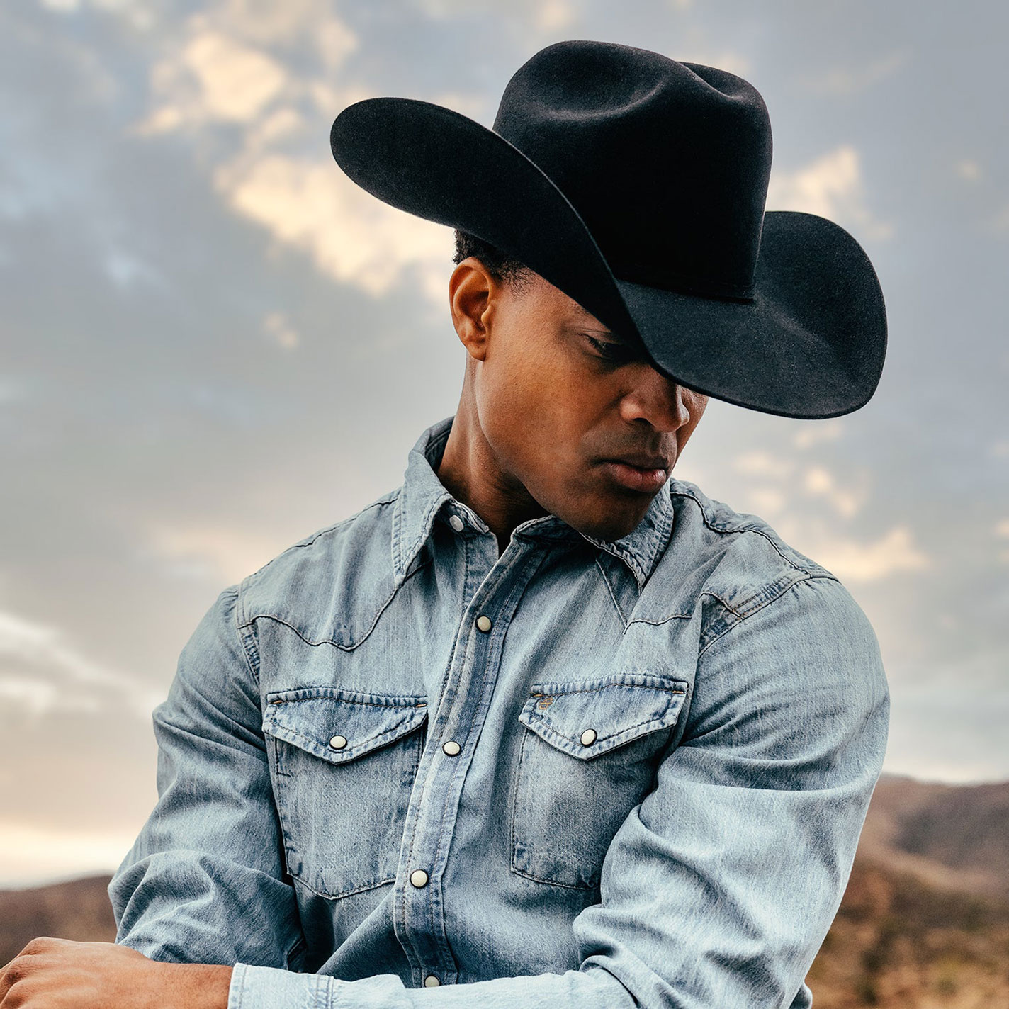 Stetson 6X Skyline Black Felt Cowboy Hat - Image 1
