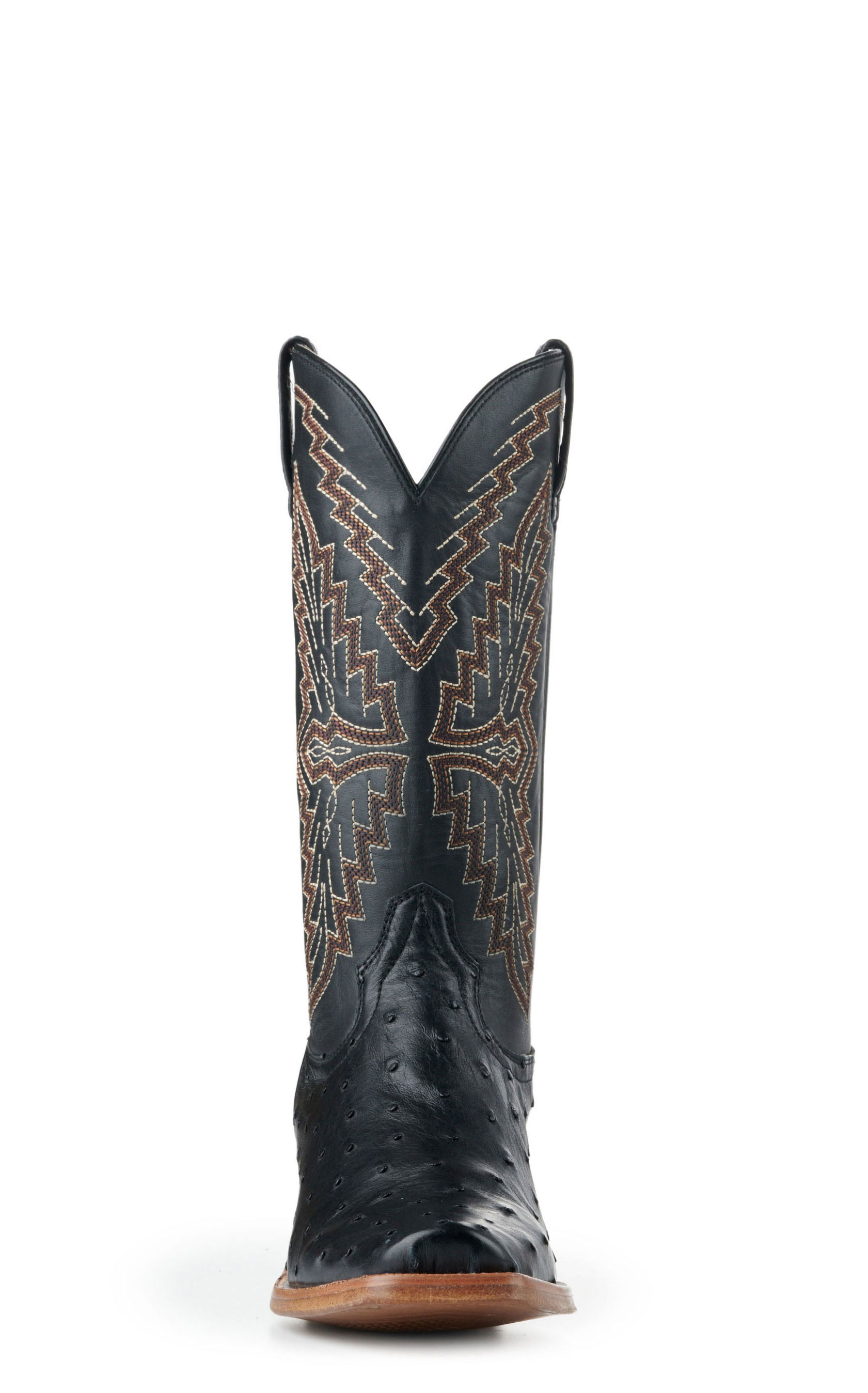 Ariat Men's Futurity Done Right Black Full Quill Ostrich TekStep Square Toe Exotic Cowboy Boots - Image 1