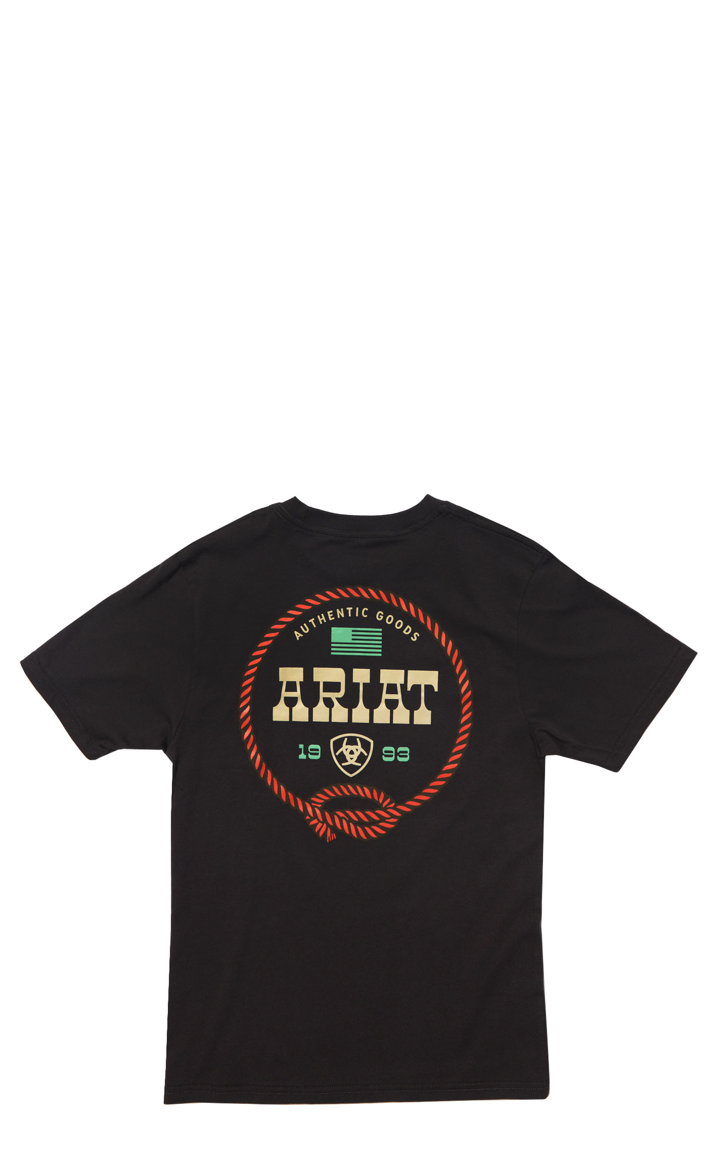 Ariat Boy's Charcoal Authentic Goods Logo Graphic T-Shirt - Image 1