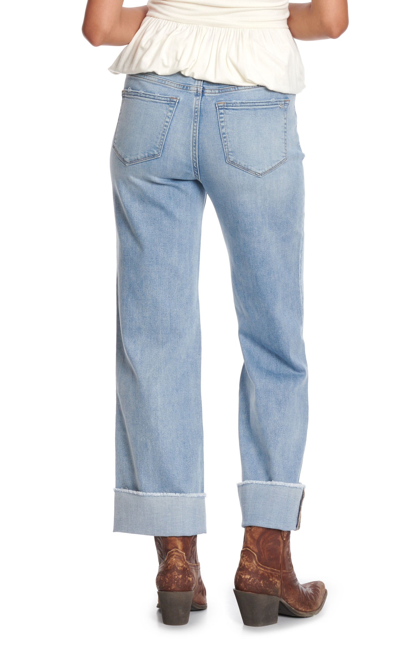 Mica Women's Light Wash Super High Rise Soft Flare Leg Jeans - Image 1