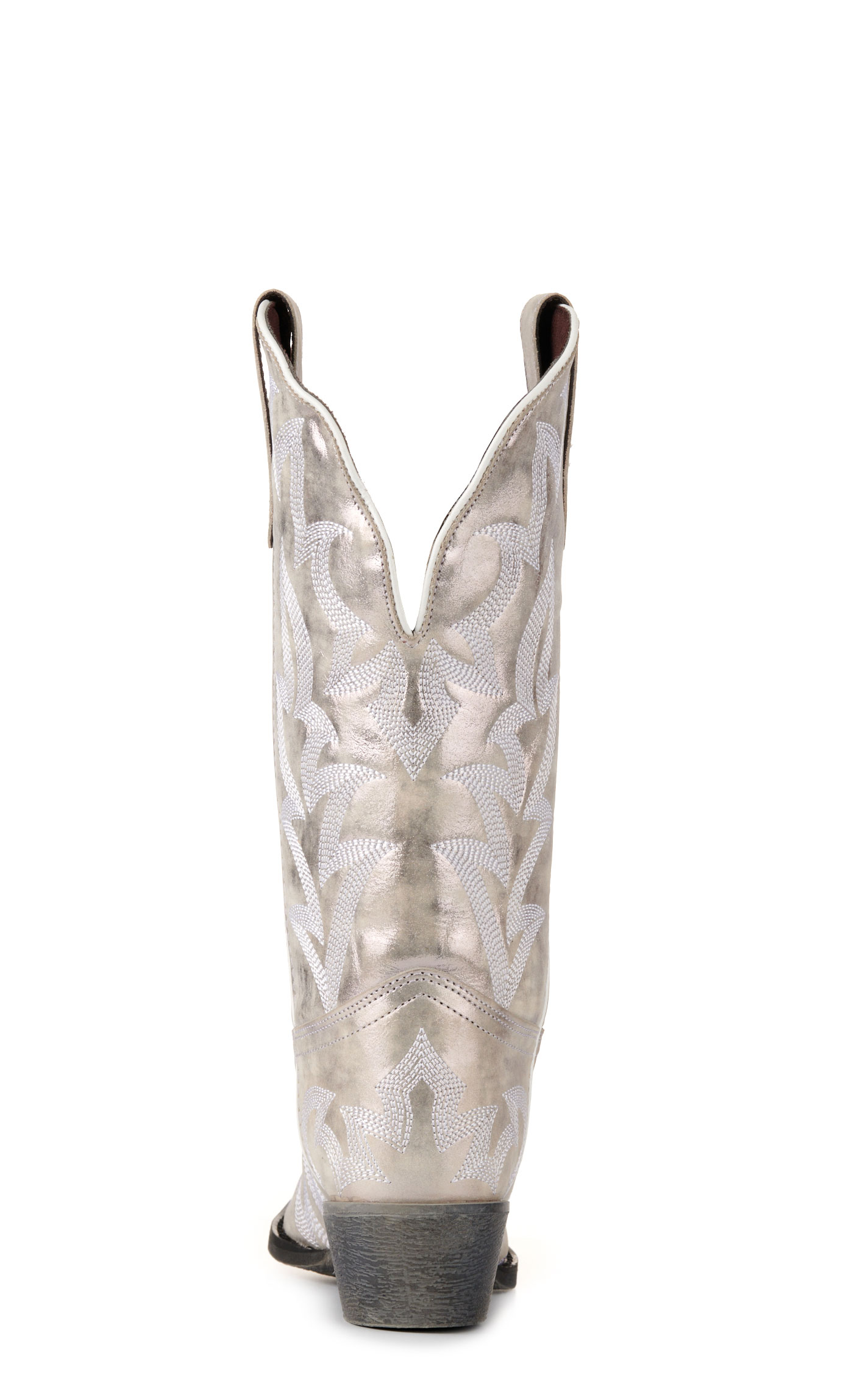 Laredo Women's Dream Girl Metallic Silver Snip Toe Cowboy Boots - Image 1