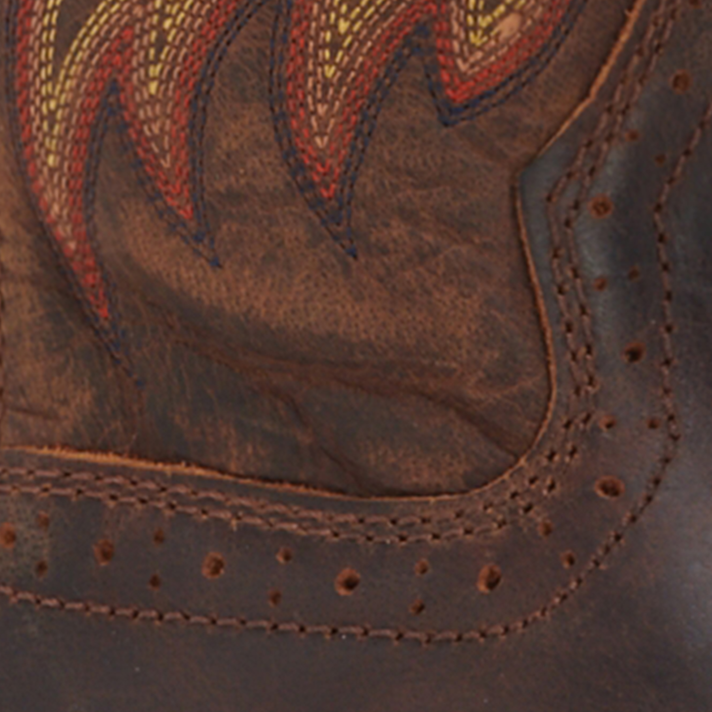 Justin Men's Stampede Driller Dark Brown Square Toe Work Boot - Image 1