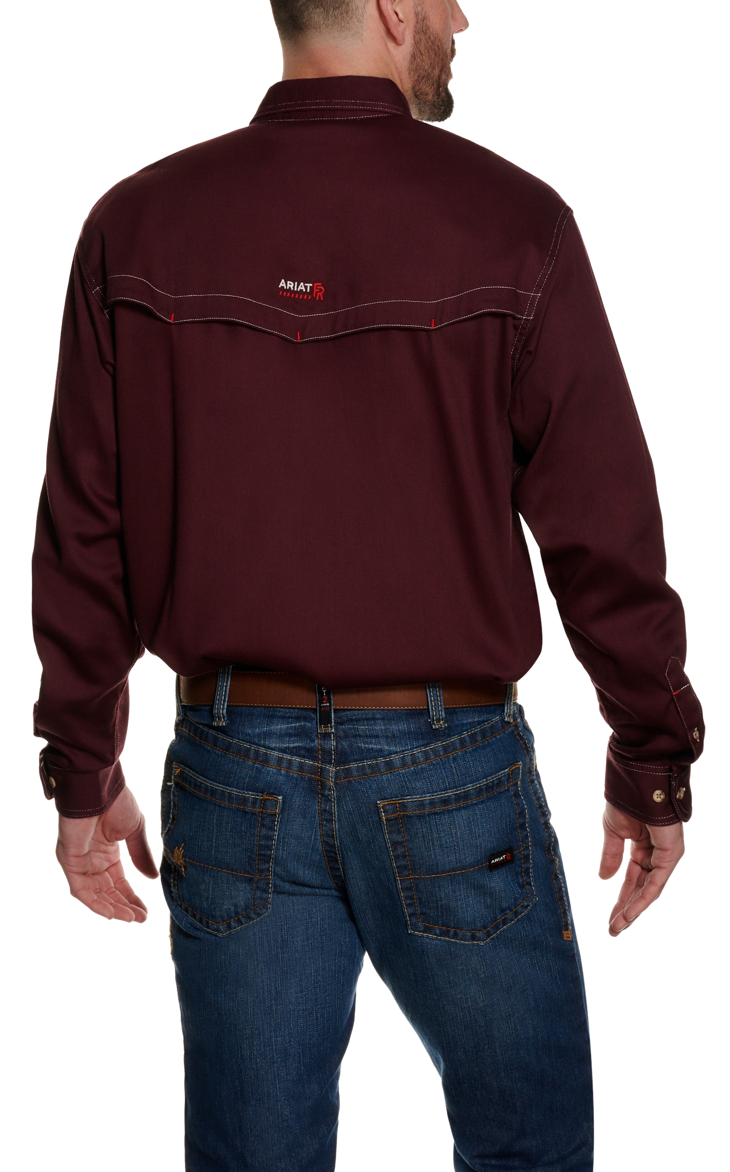 Ariat Men's VentTek Malbec Long Sleeve FR Work Shirt - Image 1