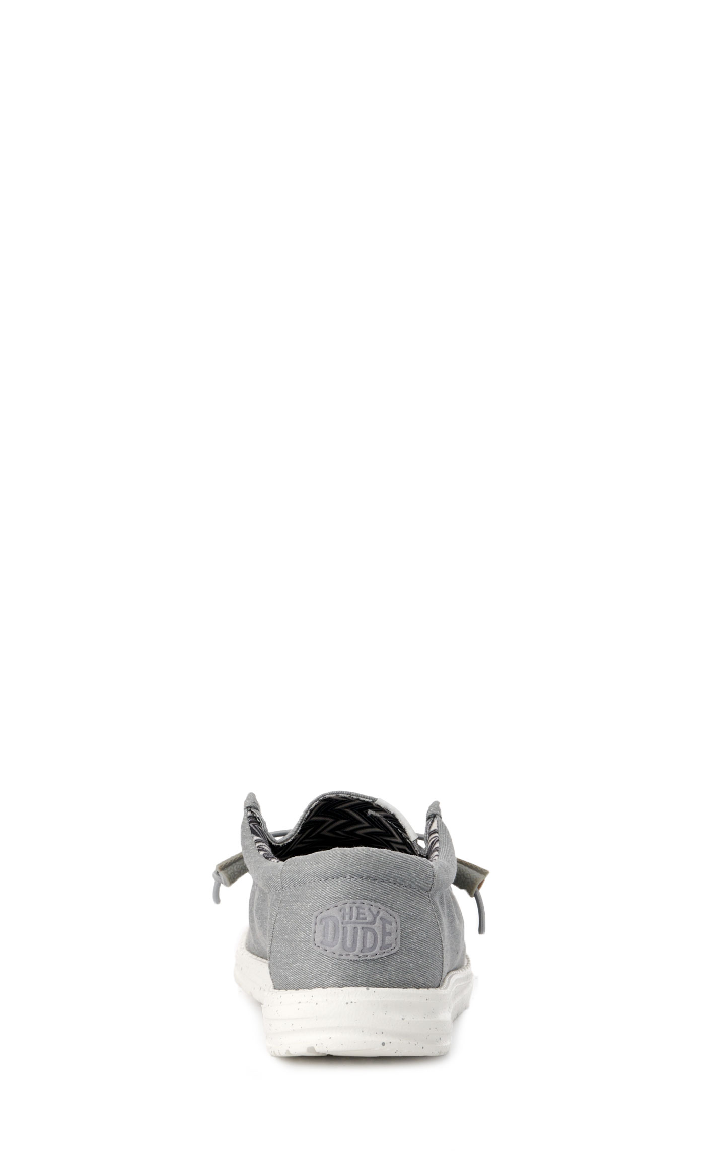 Hey Dude Men's Wally Canvas Light Gray Lace Up Casual Shoes - Image 1