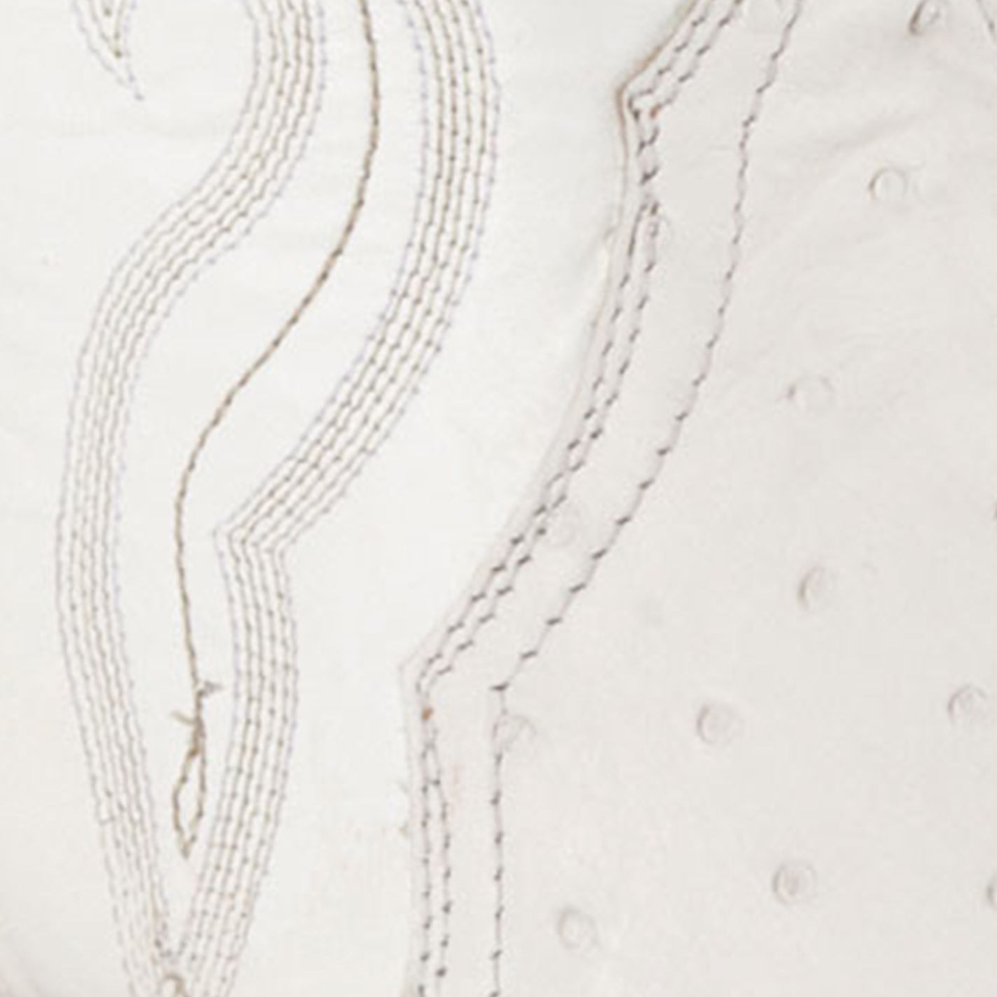 Cavender’s Women’s Full Quill Ostrich White Exotic Snip Toe Cowboy Boots  - Image 1