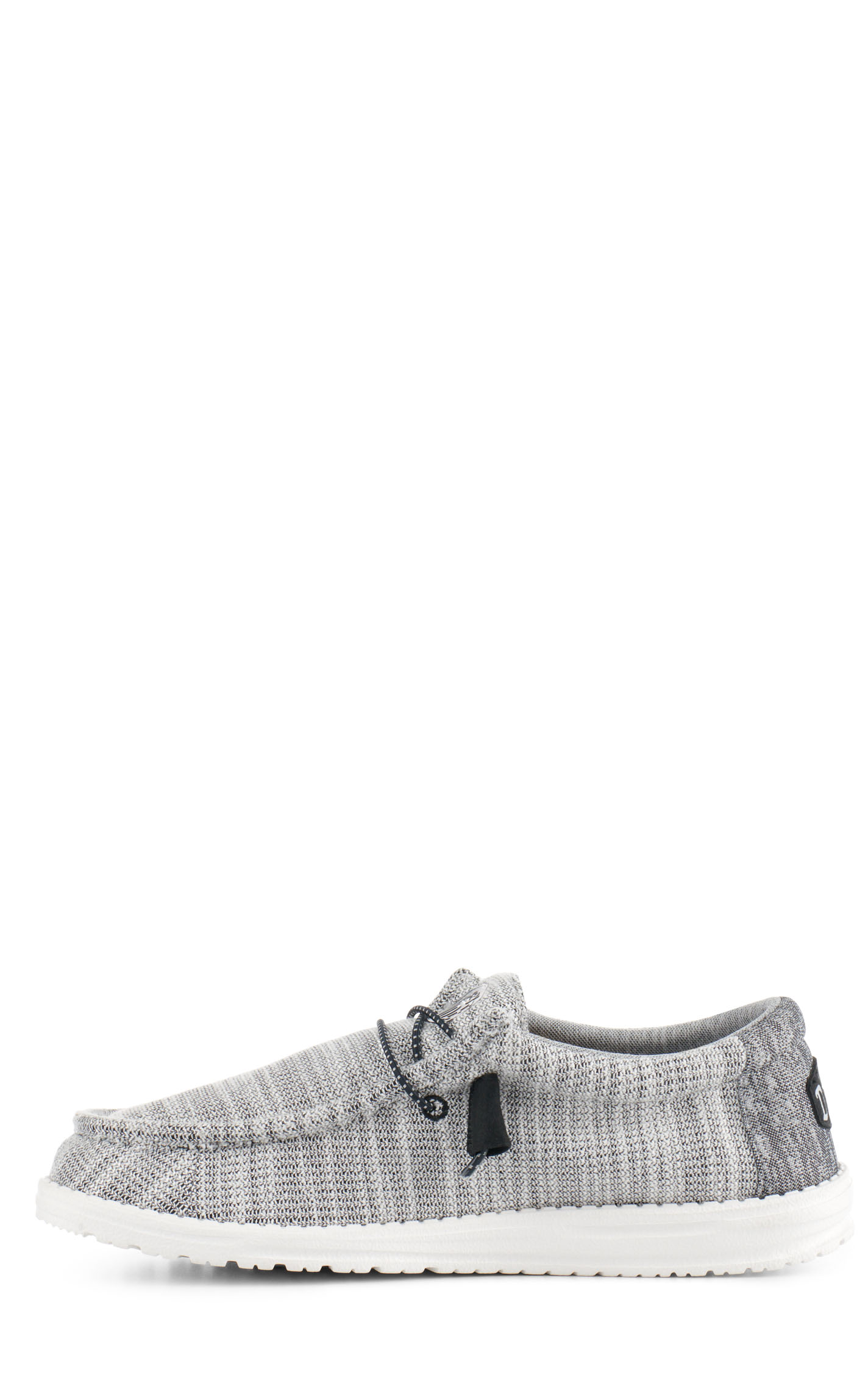 Hey Dude Men's Wally Stretch Yin & Yang Gray Round Toe Lace Up Casual Shoes - Image 1