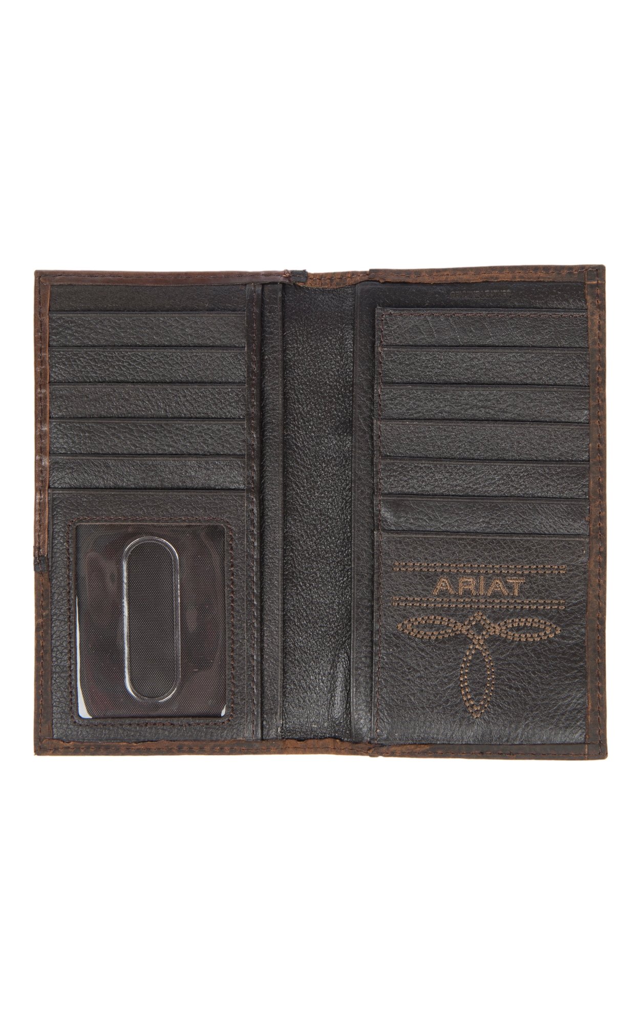 Ariat Rodeo Wallet/ Checkbook Cover with Scroll Cross Emboss - Image 1