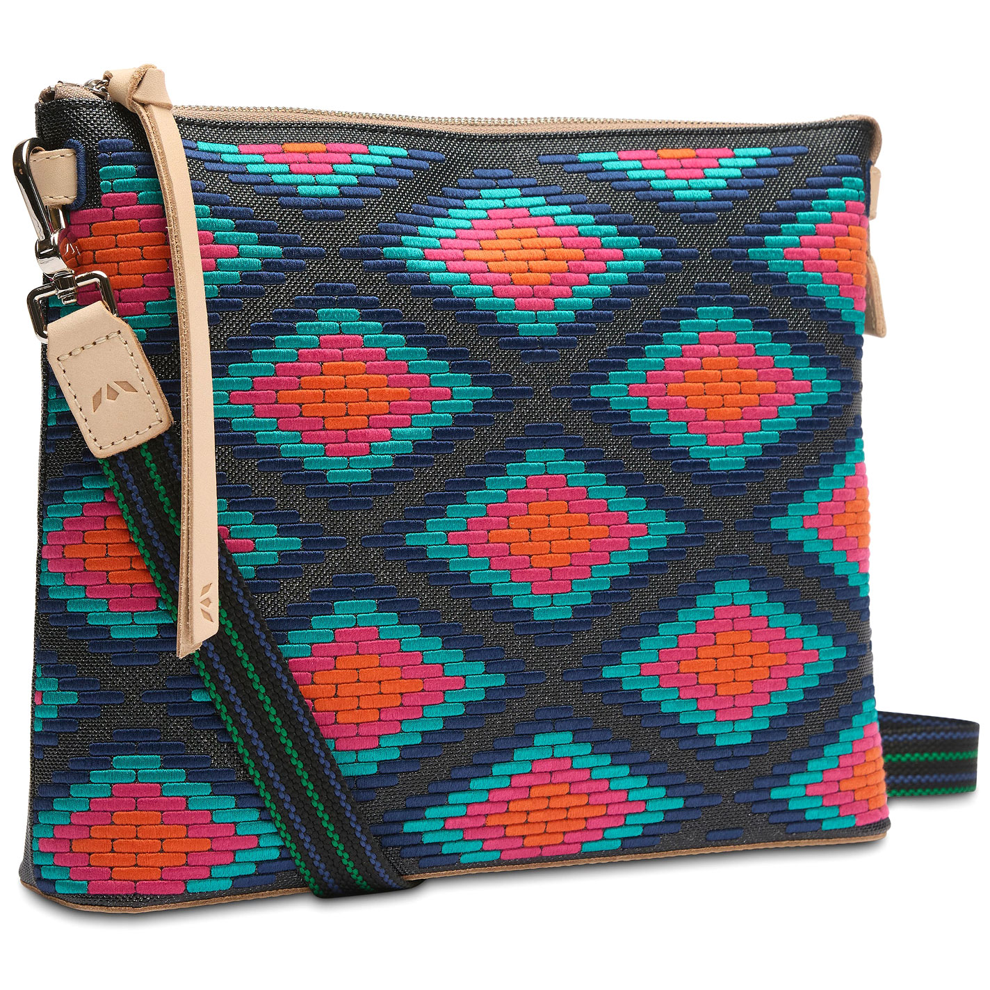 Consuela Rowan Embroidered Aztec Downtown Crossbody Bag - Image 1