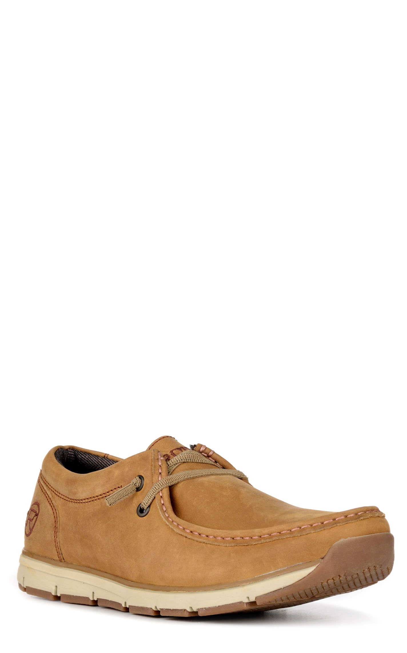 Roper Men's Lloyd Tan Oiled Leather Moc Toe Casual Shoes - Image 1