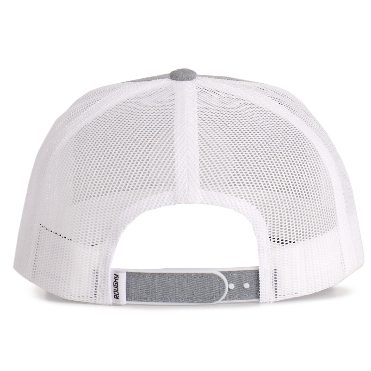 Hooey Roughy 2.0 Gray & White Logo Patch Curved Bill Cap - Image 1